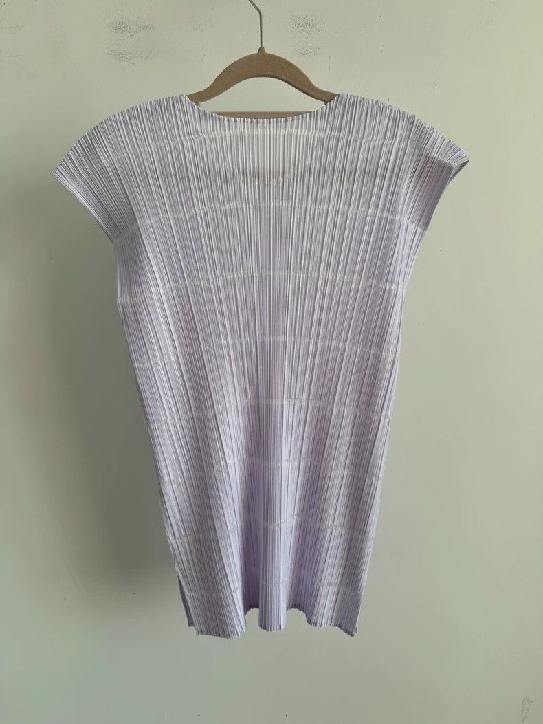 Issey Miyake issey miyake size:3 white tank top 2506-Nextarrow Size XXS / US 00 / IT 34 - 2 Thumbnail