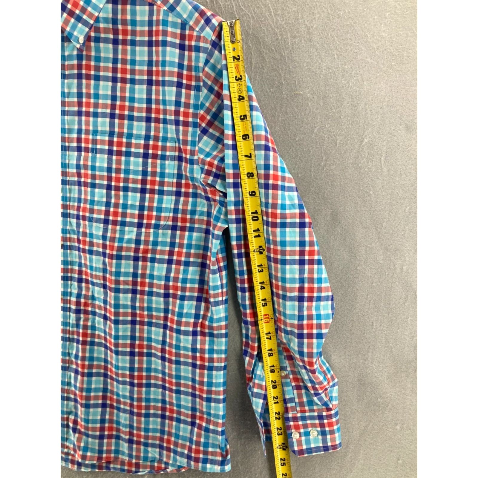 Jos. A. Bank Jos A Bank Traveler Shirt Mens Medium Blue Red Stripes Shirt Mens Regular XS? Size US M / EU 48-50 / 2 - 4 Thumbnail