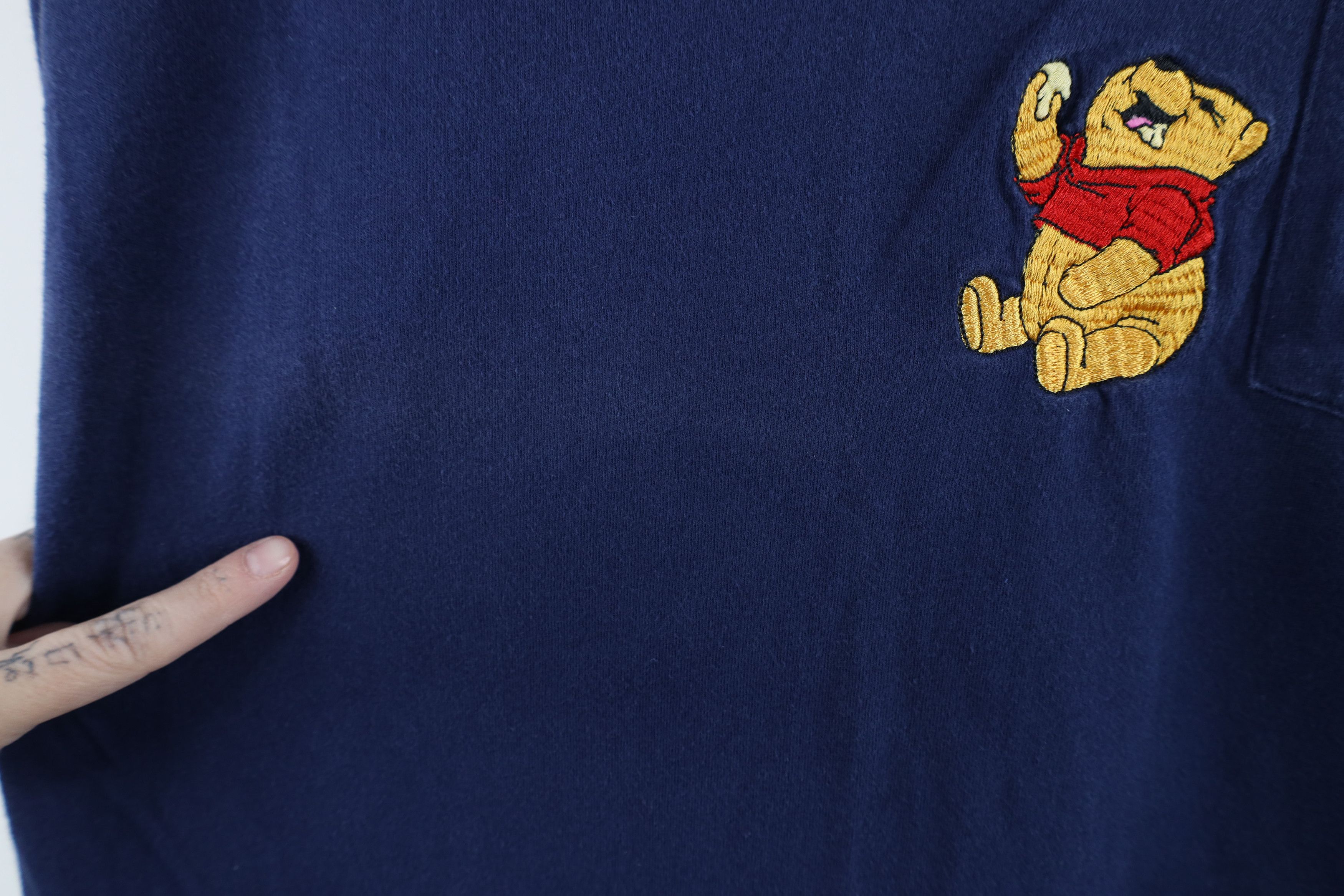 Disney × Vintage Vintage 90s Disney Winnie the Pooh Long Sleeve T-Shirt Size US L / EU 52-54 / 3 - 5 Thumbnail