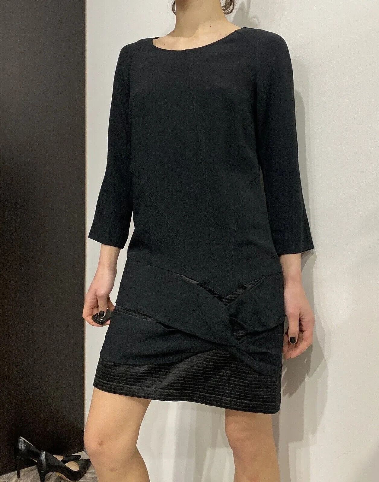 See by Chloe See By Chloe Black Dress Acetate Womens Viscose Size S UK8 Size S / US 4 / IT 40 - 3 Thumbnail