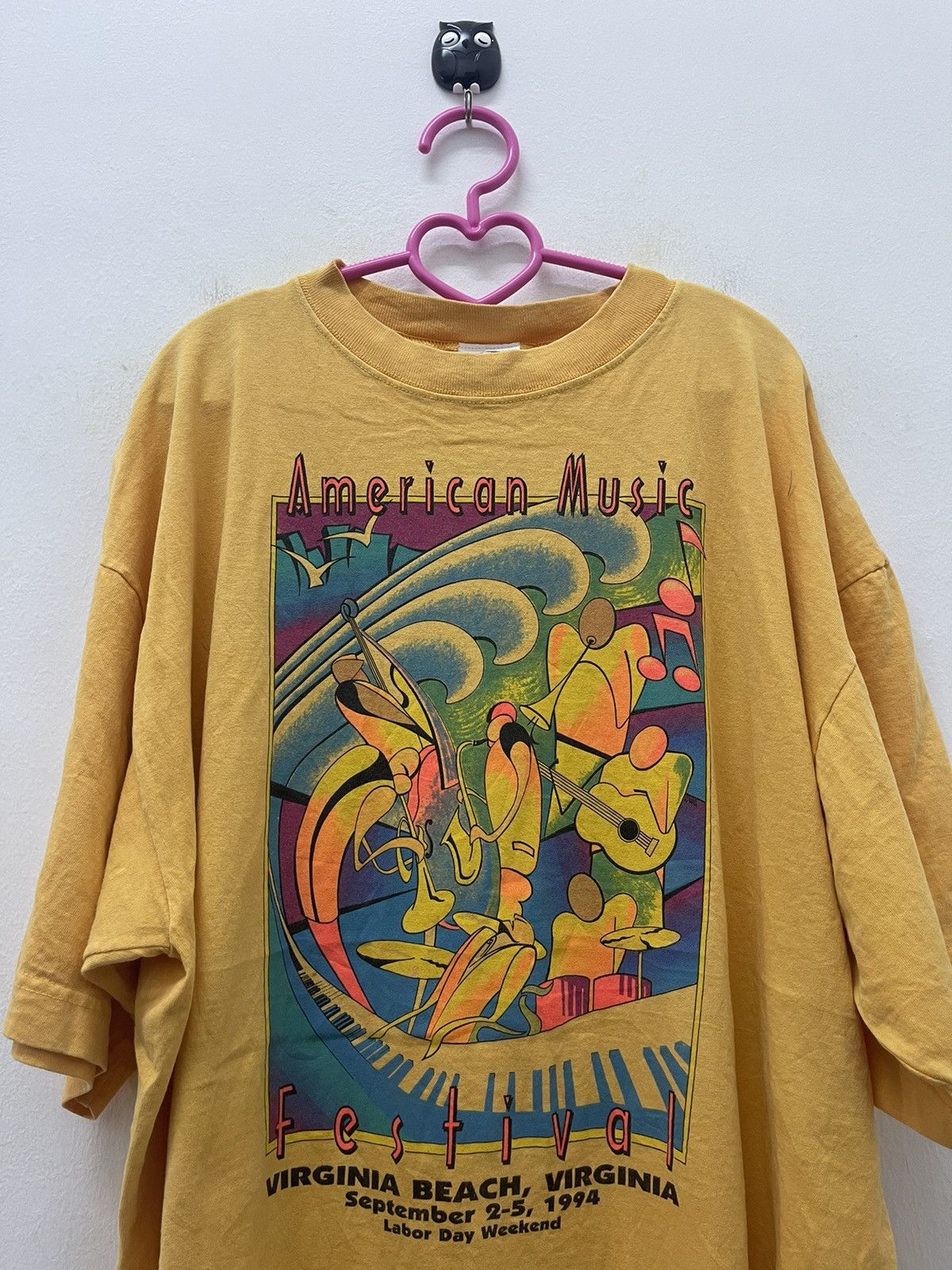 Band Tees Rare 90s Vintage AMERICAN MUSIC FESTIVAL Featuring Band Tee Size US XL / EU 56 / 4 - 2 Thumbnail