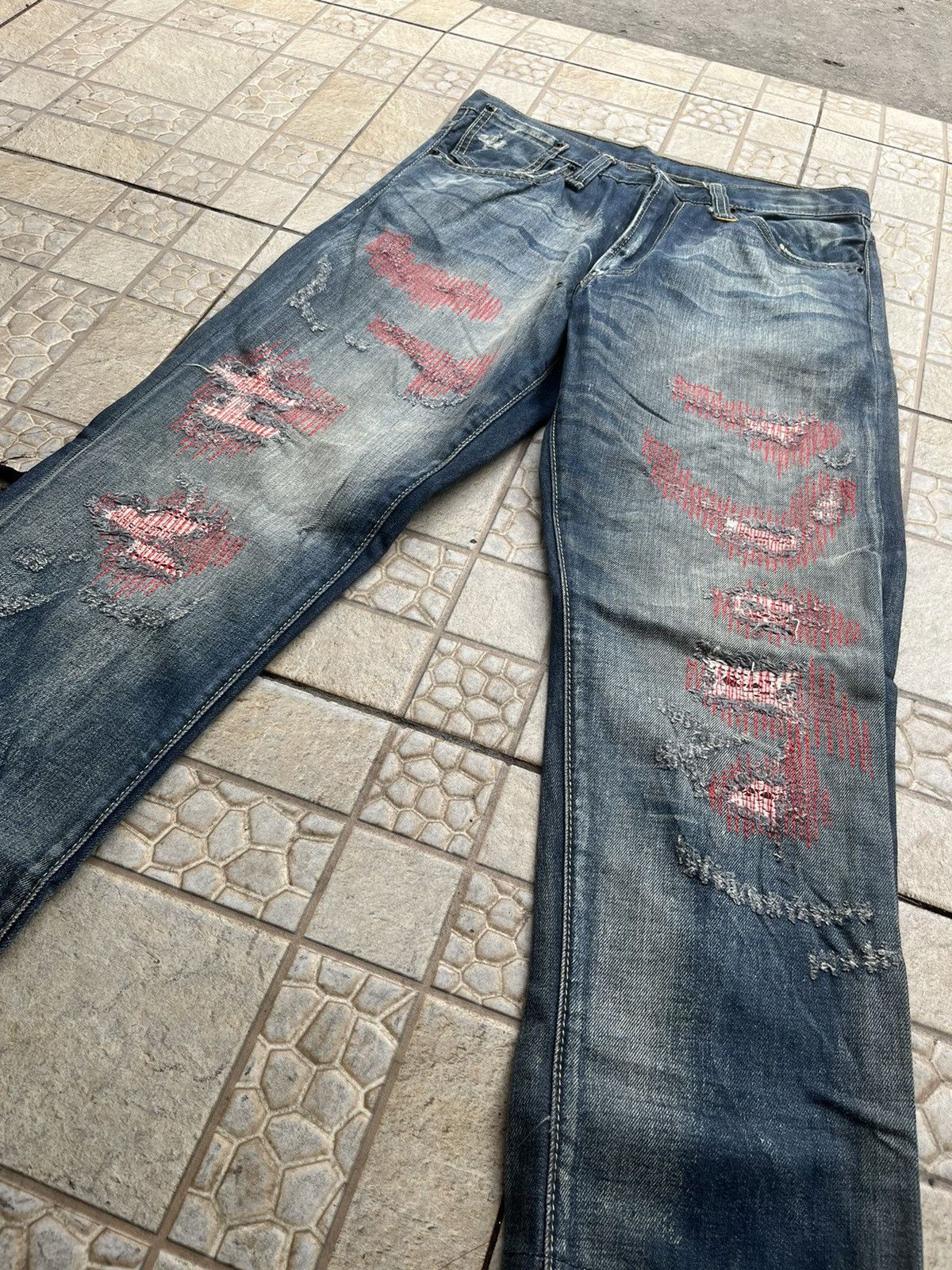 Levi's Vintage Clothing Levis Clot 505 Pyton Rework Washed Size US 30 / EU 46 - 7 Thumbnail