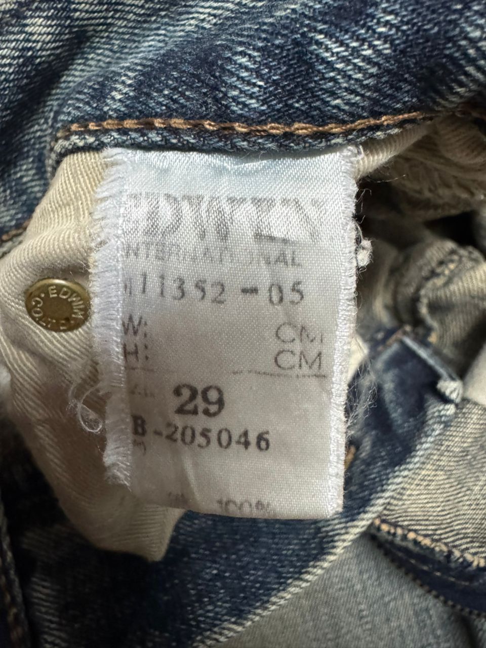 Edwin INSANE Vintage 80s Edwin Rusty Mudwash Distressed Jeans Size US 27 - 10 Thumbnail