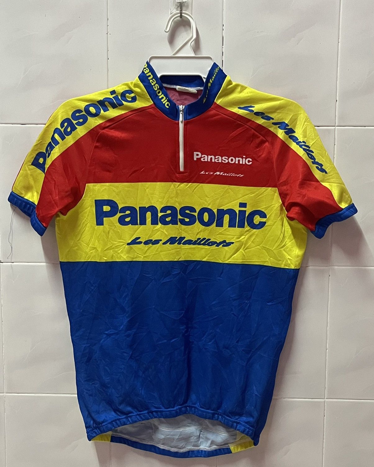 VINTAGE Maillot cycliste DELALANDE cycling jersey années 70 3 M