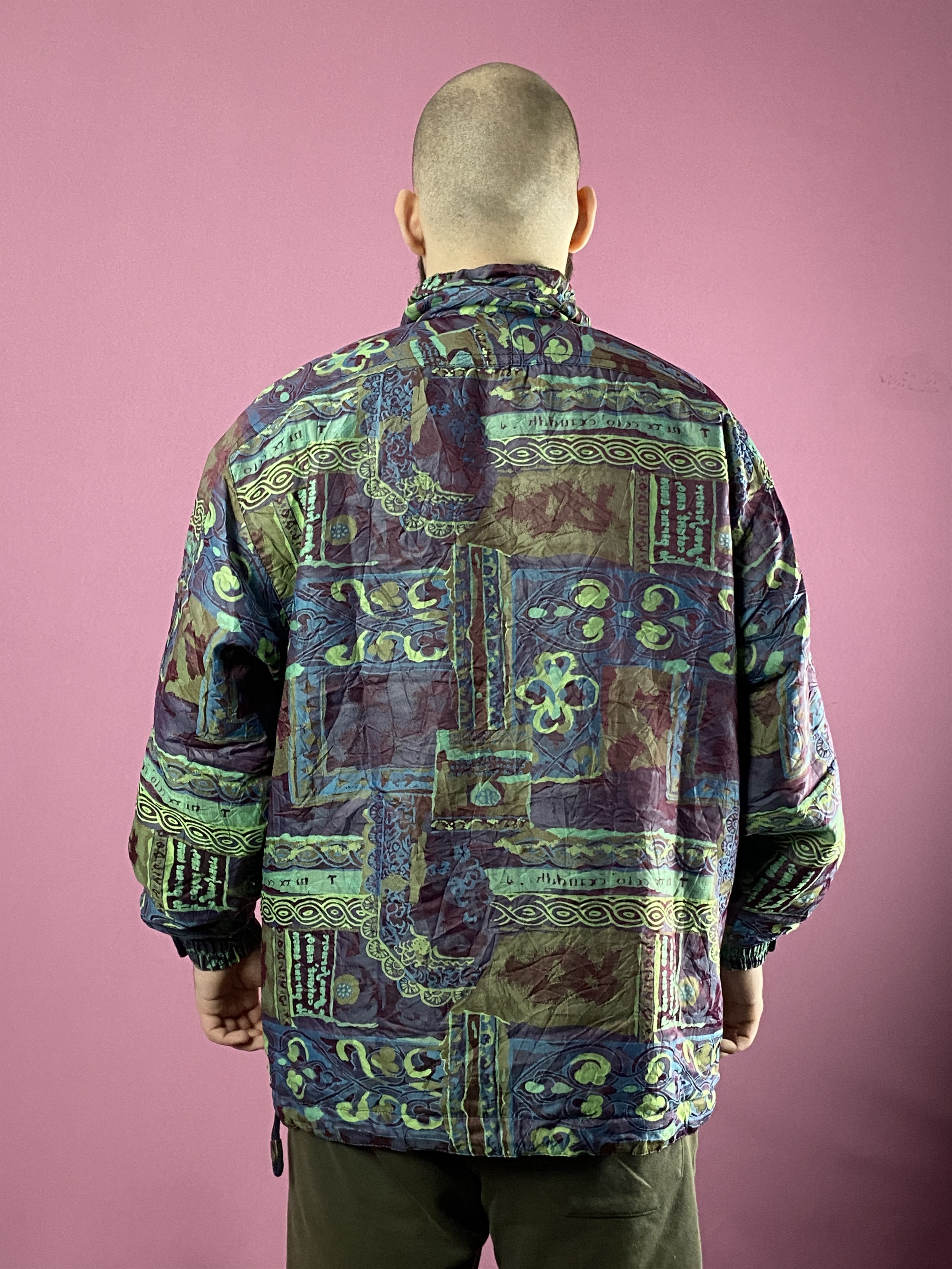 Vintage 90s Alaska Snow Dancer Vintage Men's Abstract Ski Jacket - L Size US L / EU 52-54 / 3 - 3 Thumbnail