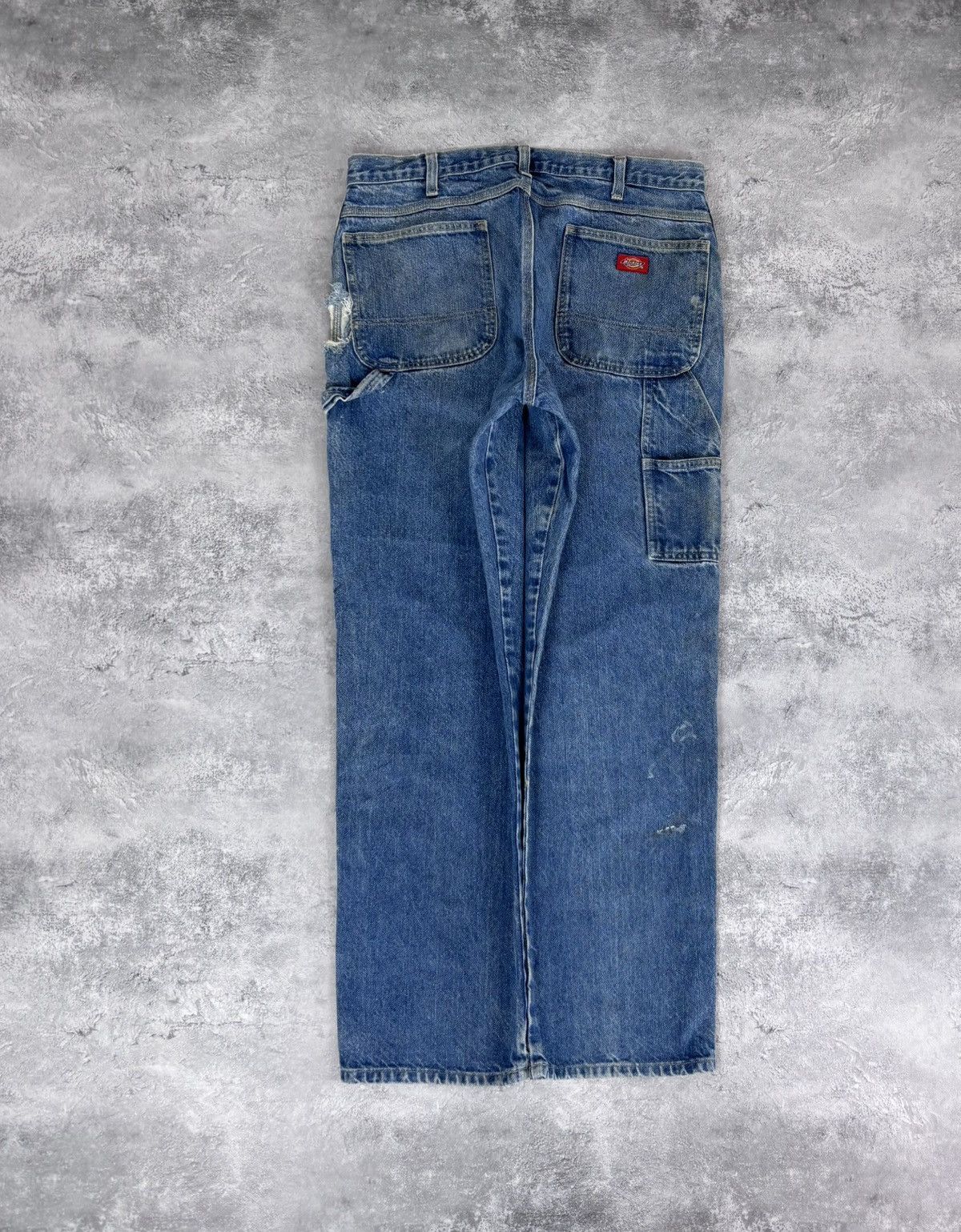 Dickies Vintage Dickies Faded Blue Distressed Denim Jeans Size US 36 / EU 52 - 1 Thumbnail