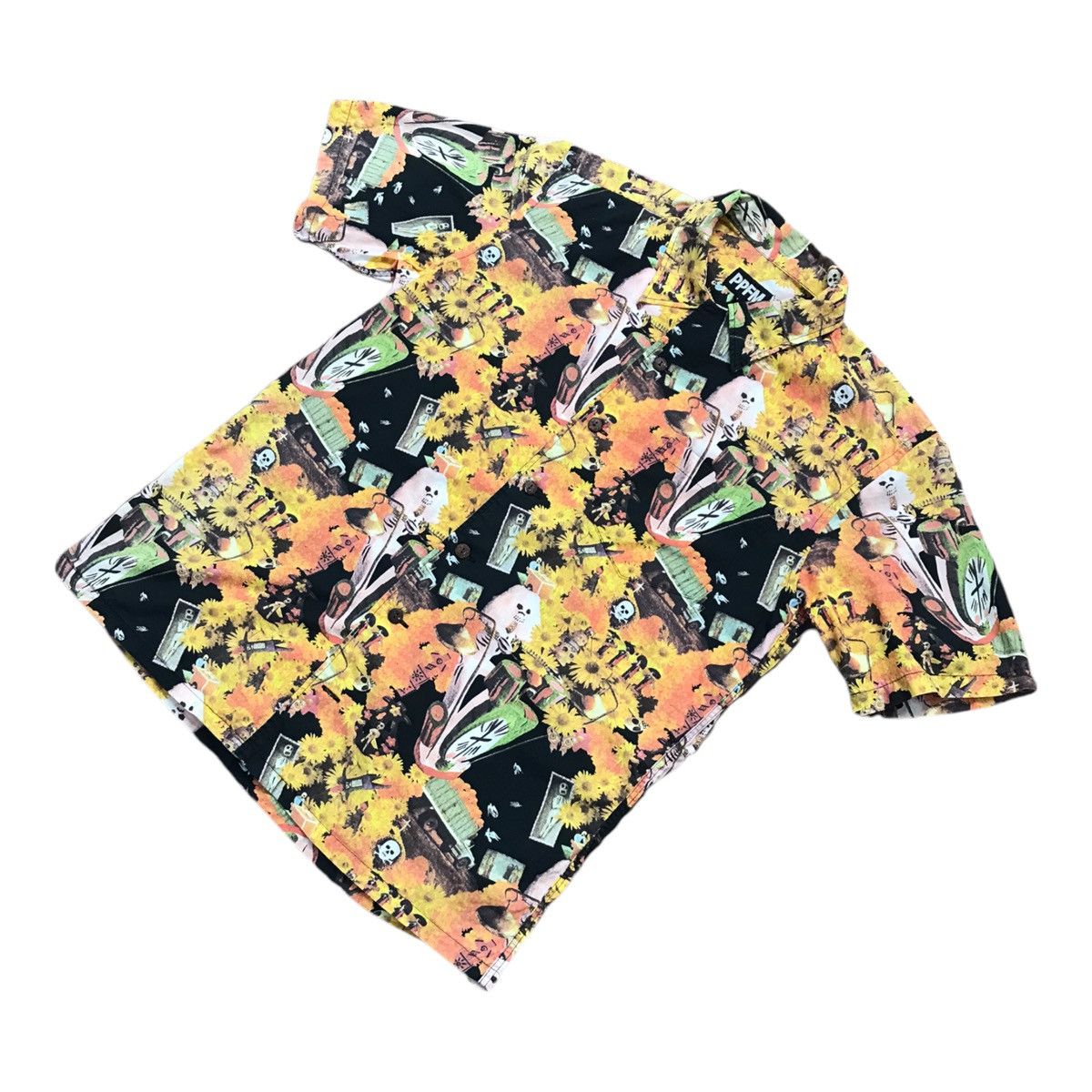 Issey Miyake × Japanese Brand × PPFM Vintage PFFM Full Print Button Shirt Size US M / EU 48-50 / 2 - 6 Thumbnail