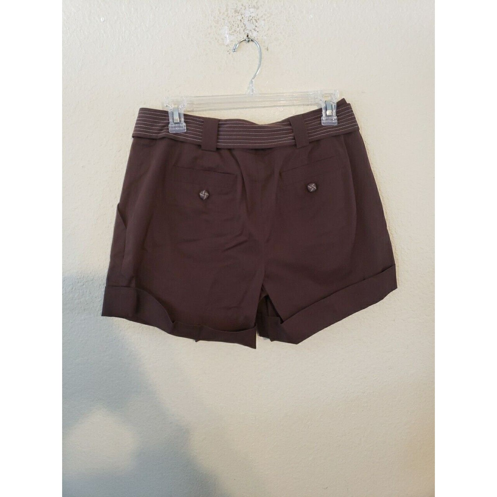 Other Chelsea Theodore Womens Size 6 Brown High Rise Shorts Size 28" / US 6 / IT 42 - 9 Thumbnail