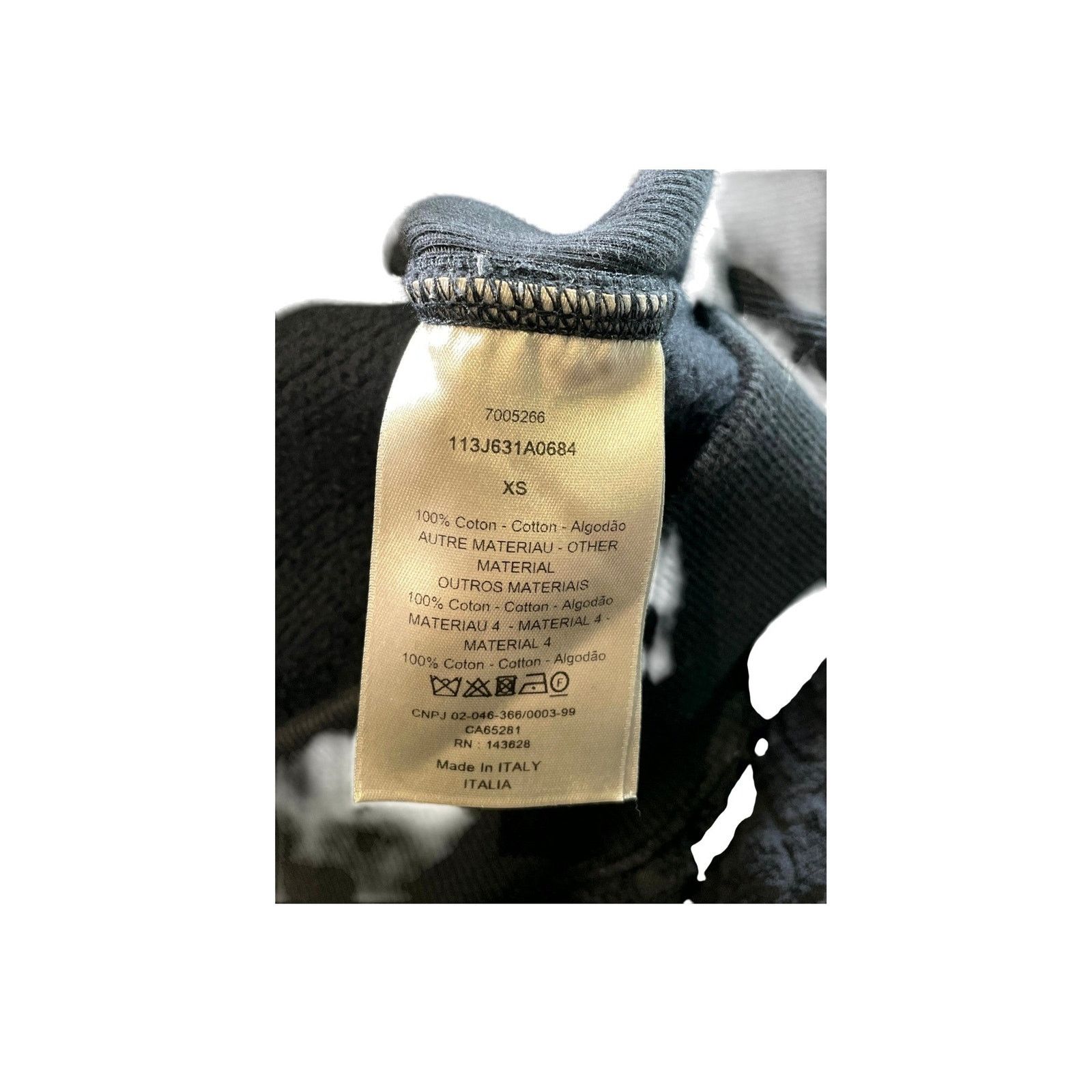 Dior Dior "Towel" Navy Hoodie Size US XS / EU 42 / 0 - 3 Thumbnail