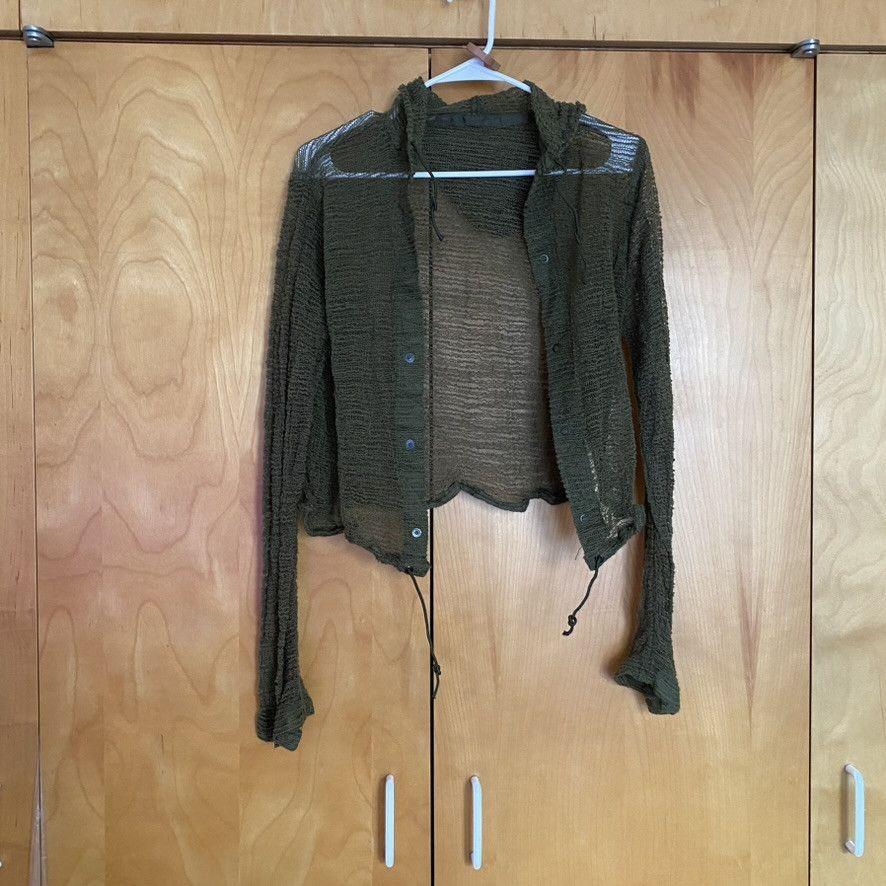 image of Military x Vintage Bug Repellent Hoodie (Sz S) in Green, Women's (Size Small)