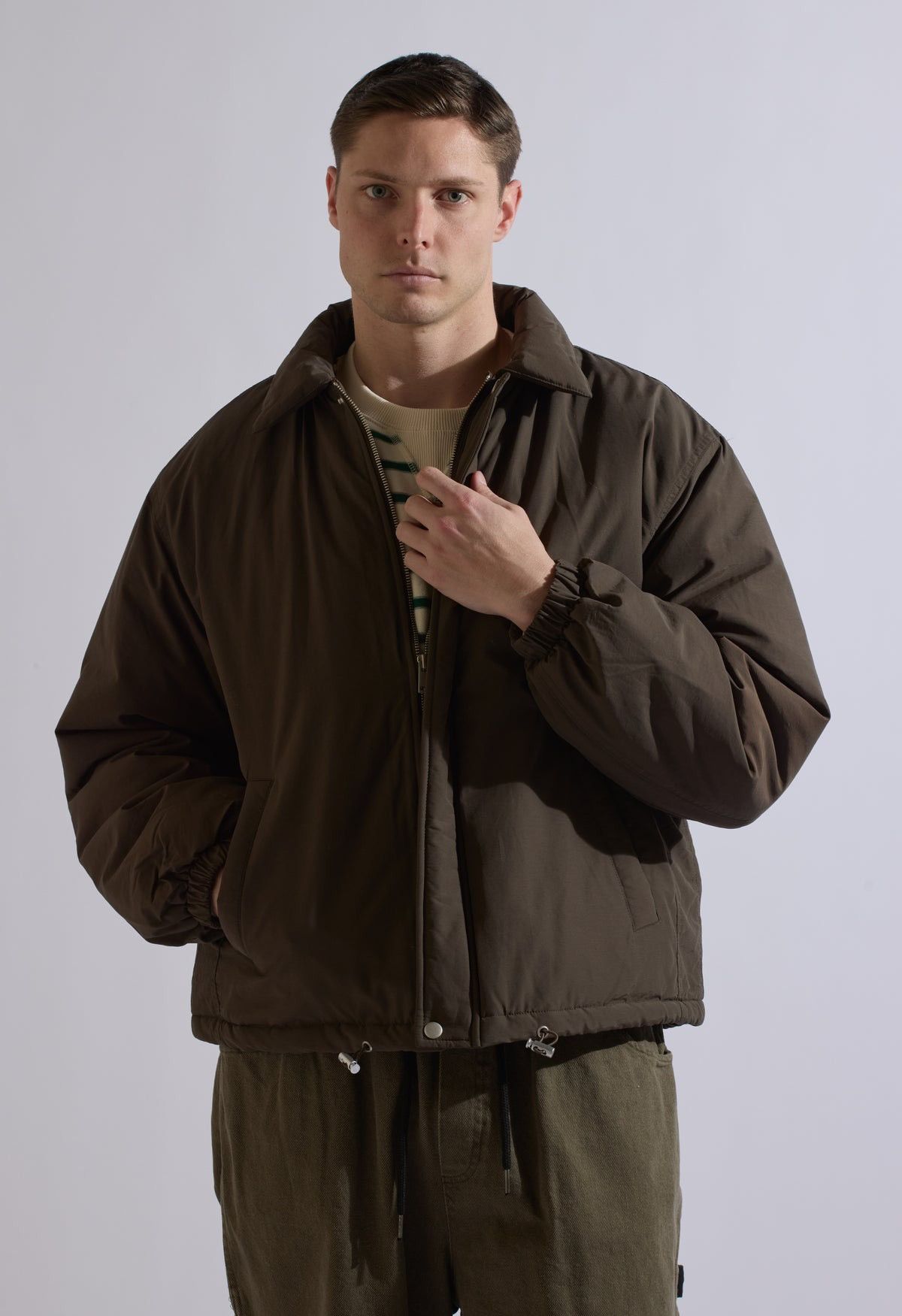 Japanese Brand NKC Store Olive Puffer Size US L / EU 52-54 / 3 - 2 Thumbnail