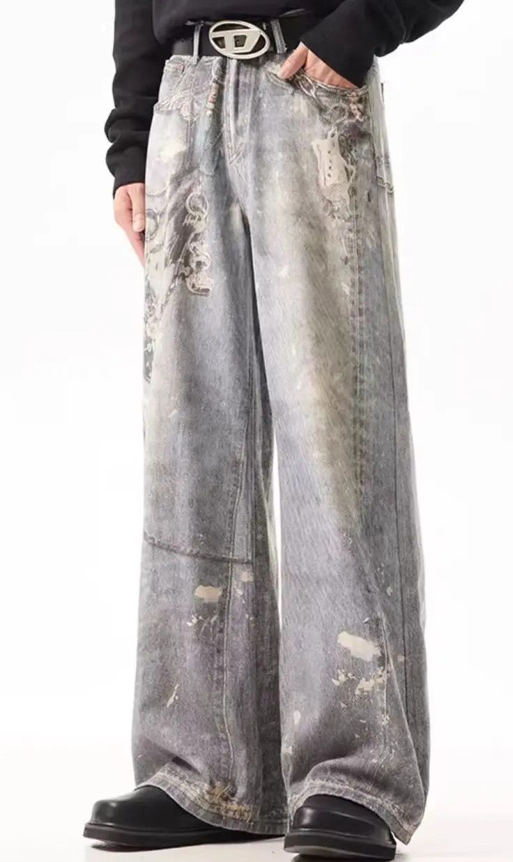 Designer × Japanese Brand Vintage Hip Hop Punk Loose Casual Pants Size US 32 / EU 48 - 2 Thumbnail