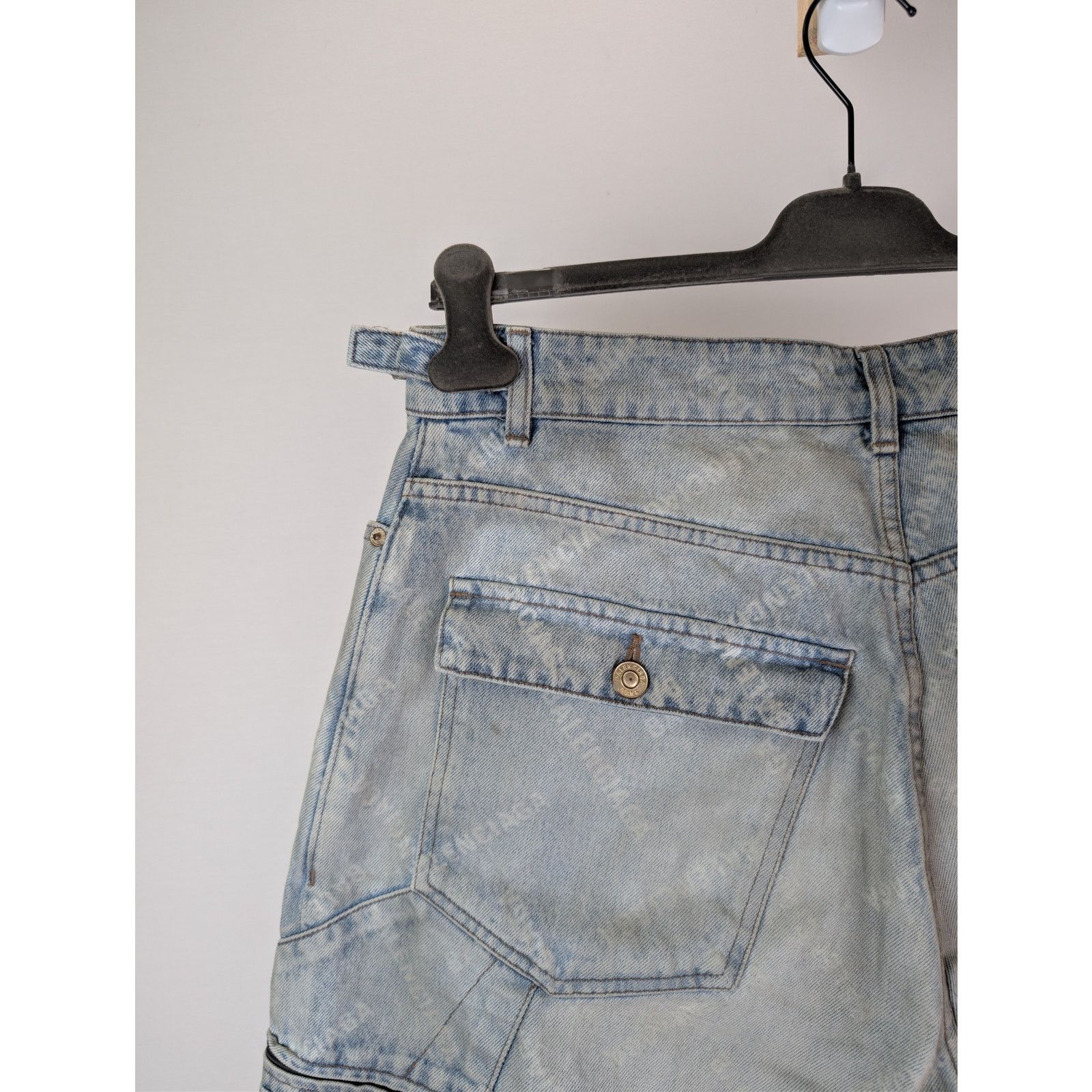 Balenciaga o1rshd1 Cargo Pants in Blue Size US 32 / EU 48 - 15 Thumbnail