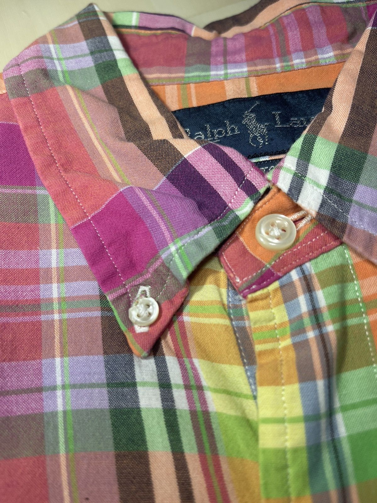Polo Ralph Lauren Polo Ralph Lauren Mens Madras Plaid Button Down Shirt Sz M Size US M / EU 48-50 / 2 - 10 Thumbnail