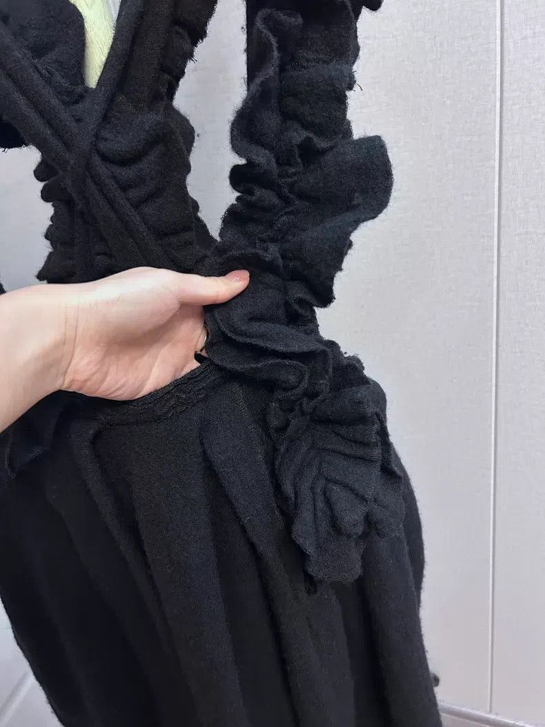Comme des Garcons Comme Des Garcons Ruffled Denim Backed Skirt Size M / US 6-8 / IT 42-44 - 3 Thumbnail