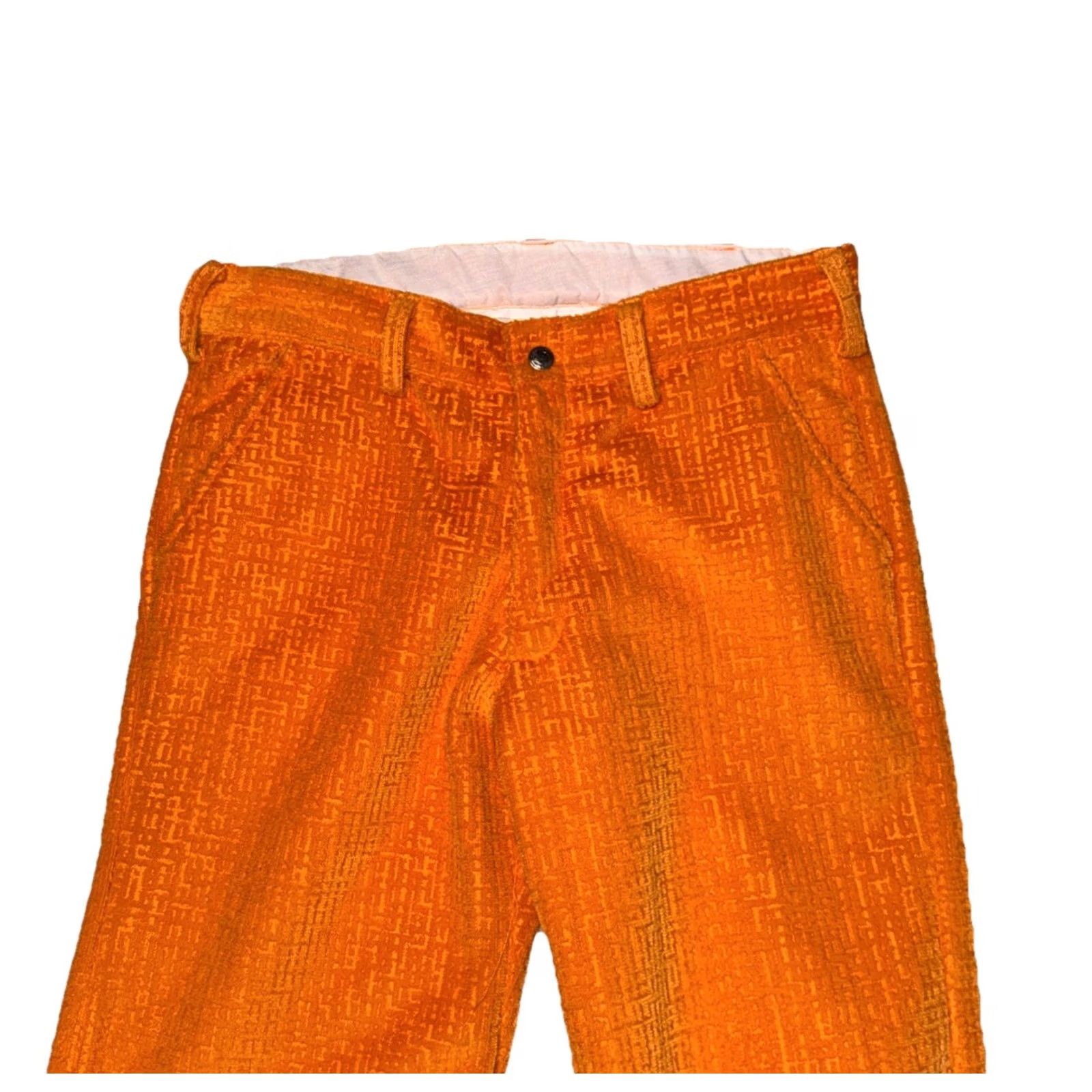 Vintage VINTAGE Aaardvark's Odd Ark Pants Sz 28 Orange Corduroy Flared Bell Bottoms Made In USA Size 28" / US 6 / IT 42 - 2 Thumbnail