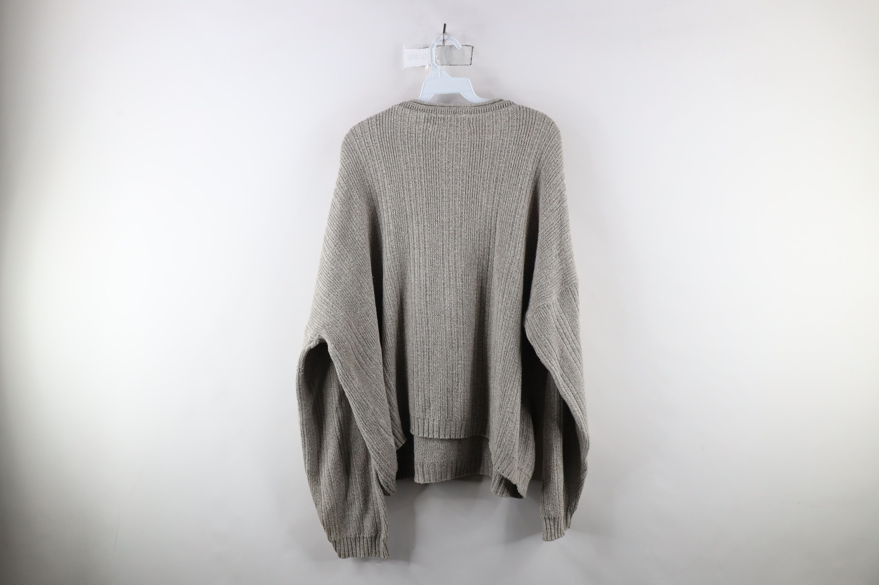 Vintage Vintage 90s Streetwear Blank Marled Ribbed Knit Sweater Size US XXL / EU 58 / 5 - 7 Thumbnail