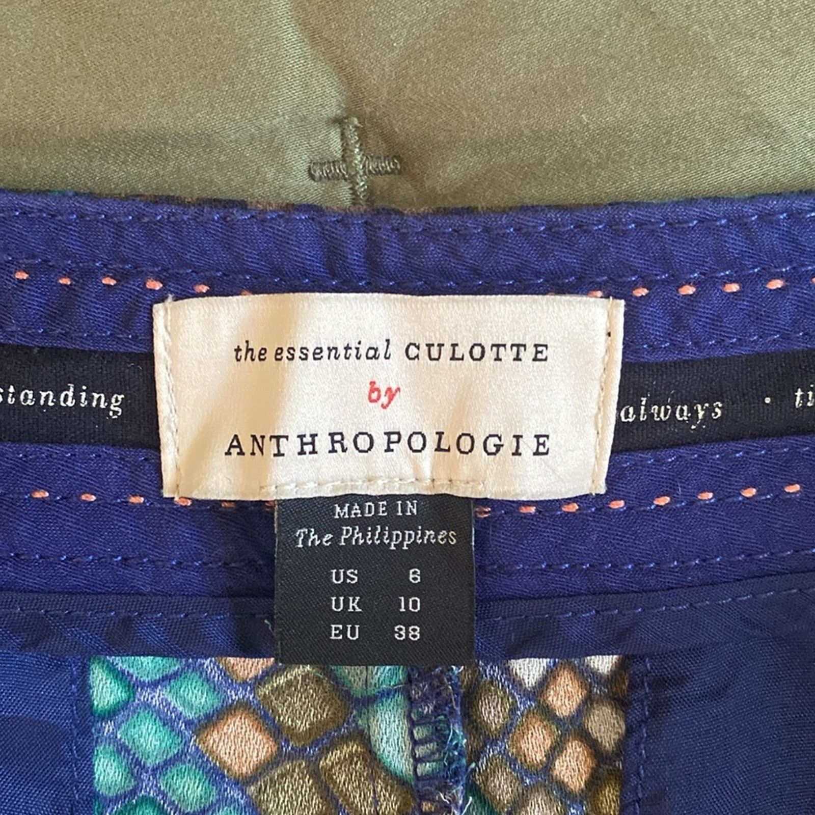 Anthropologie Anthropologie Wide Leg Cropped Trousers Size 28" / US 6 / IT 42 - 5 Thumbnail