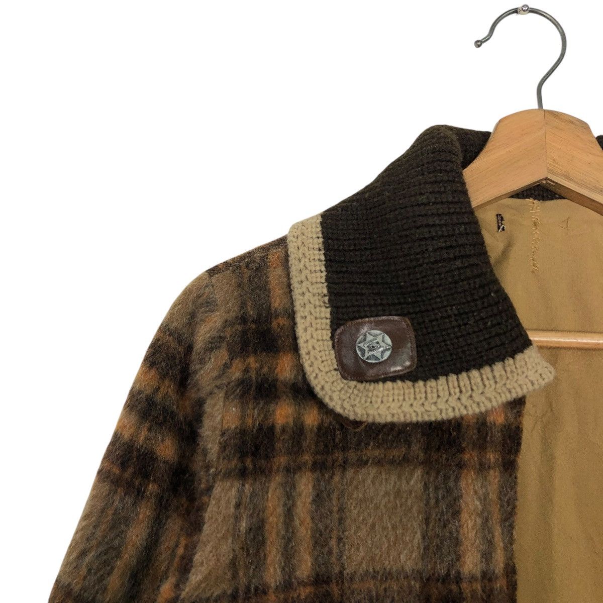 Japanese Brand 🔥VINTAGE CHORE WORK WOOL JACKET TARTAN CHECK ISSEY MIYAKE Size US M / EU 48-50 / 2 - 14 Thumbnail