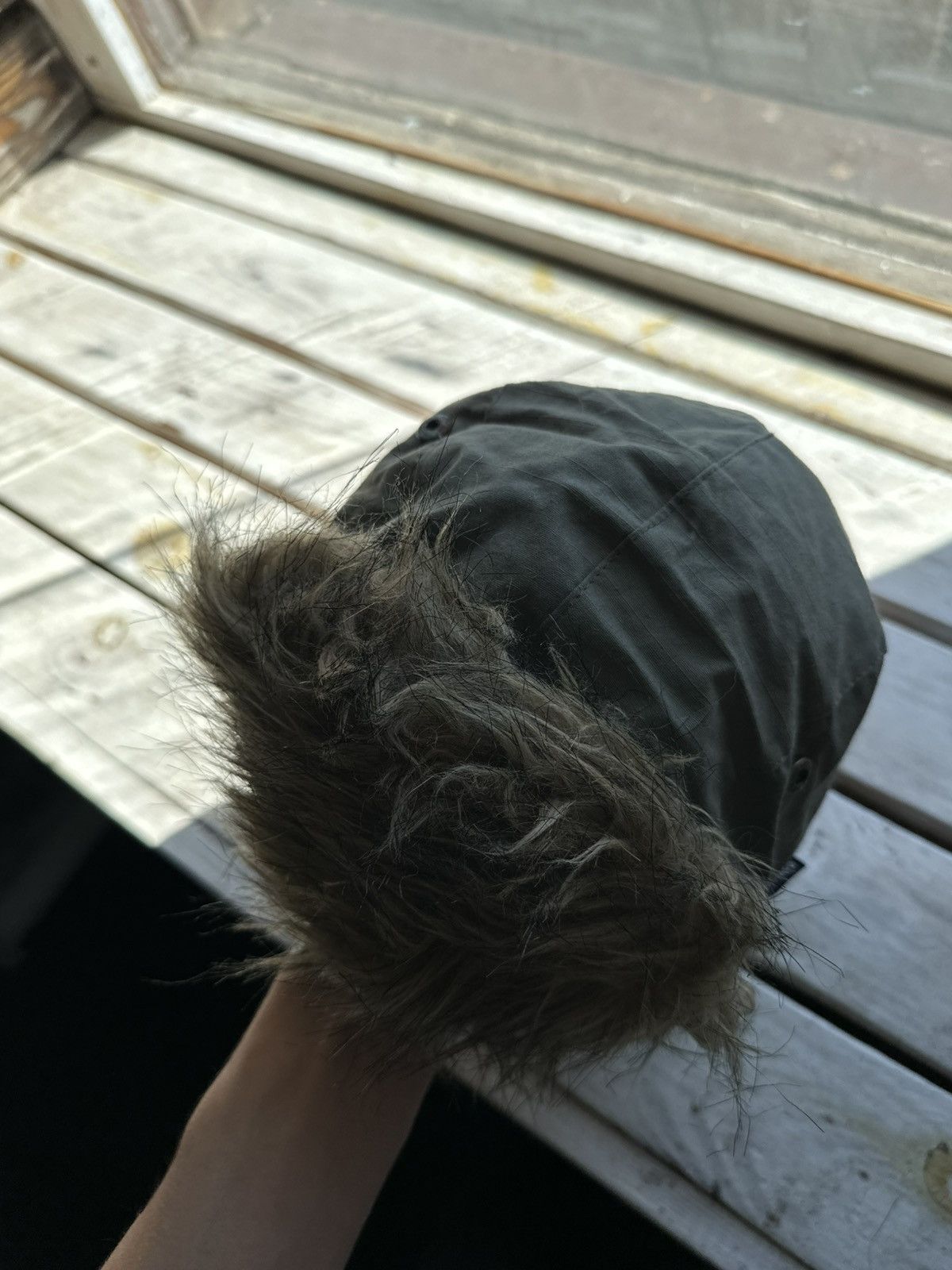 Japanese Brand 🚨Vintage Y2K Fuzzy Fur Ushanka Hat GREEN RARE Size ONE SIZE - 5 Thumbnail