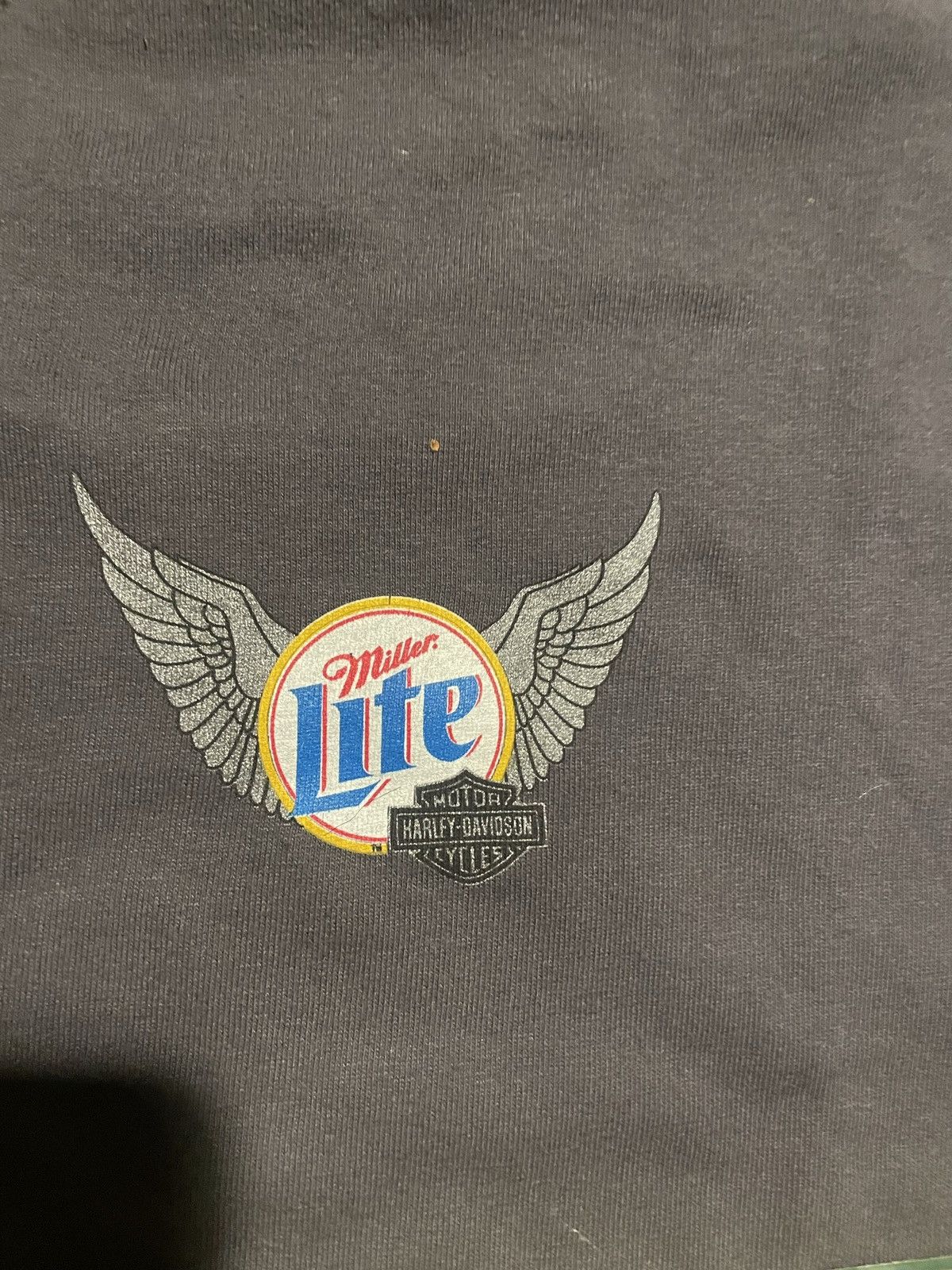 Harley Davidson × Vintage Harley Davidson Miller Lite T Shirt Size US XL / EU 56 / 4 - 4 Thumbnail