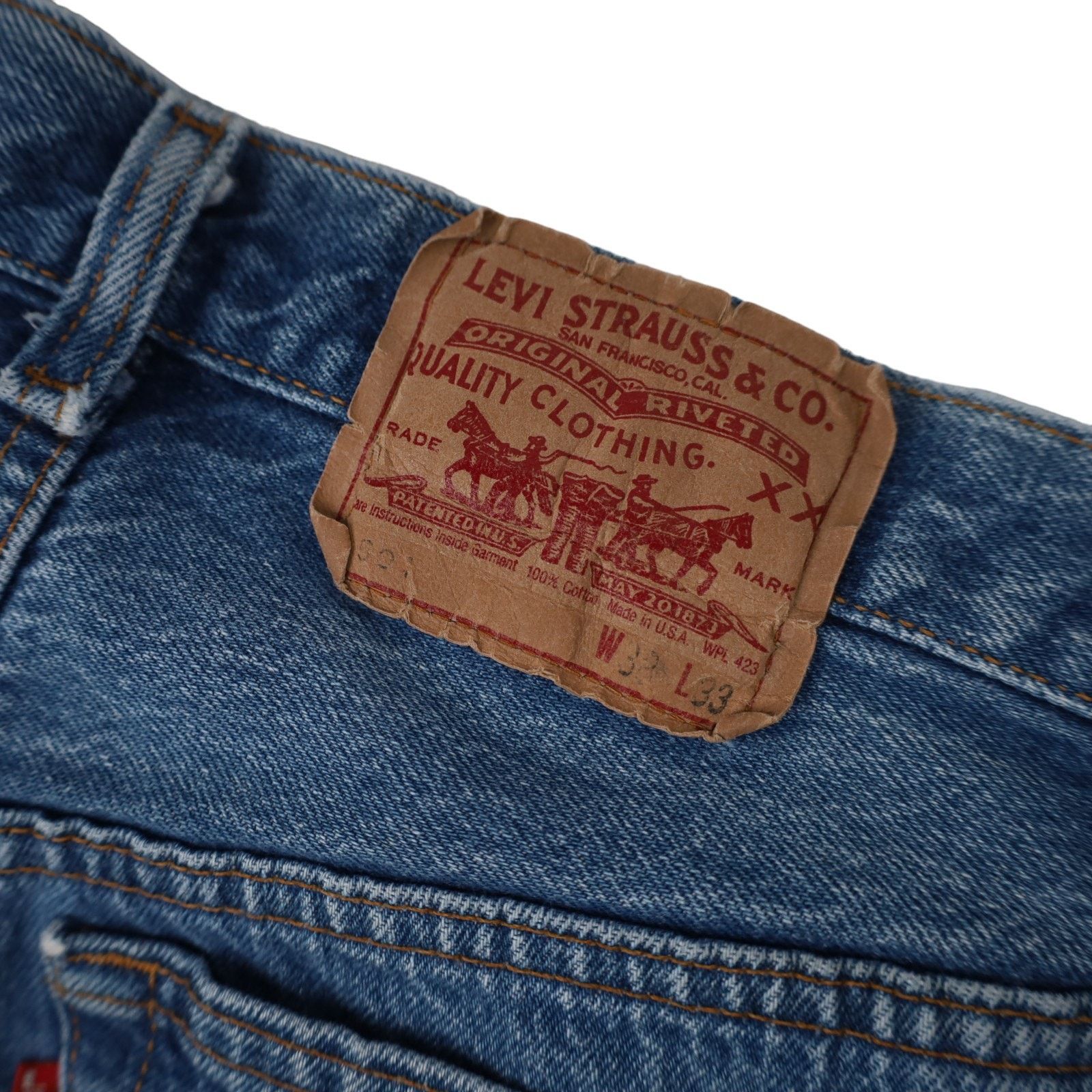 Levi's × Vintage Vintage USA Made Levis 501 Distressed Denim Jeans Size US 34 / EU 50 - 16 Thumbnail