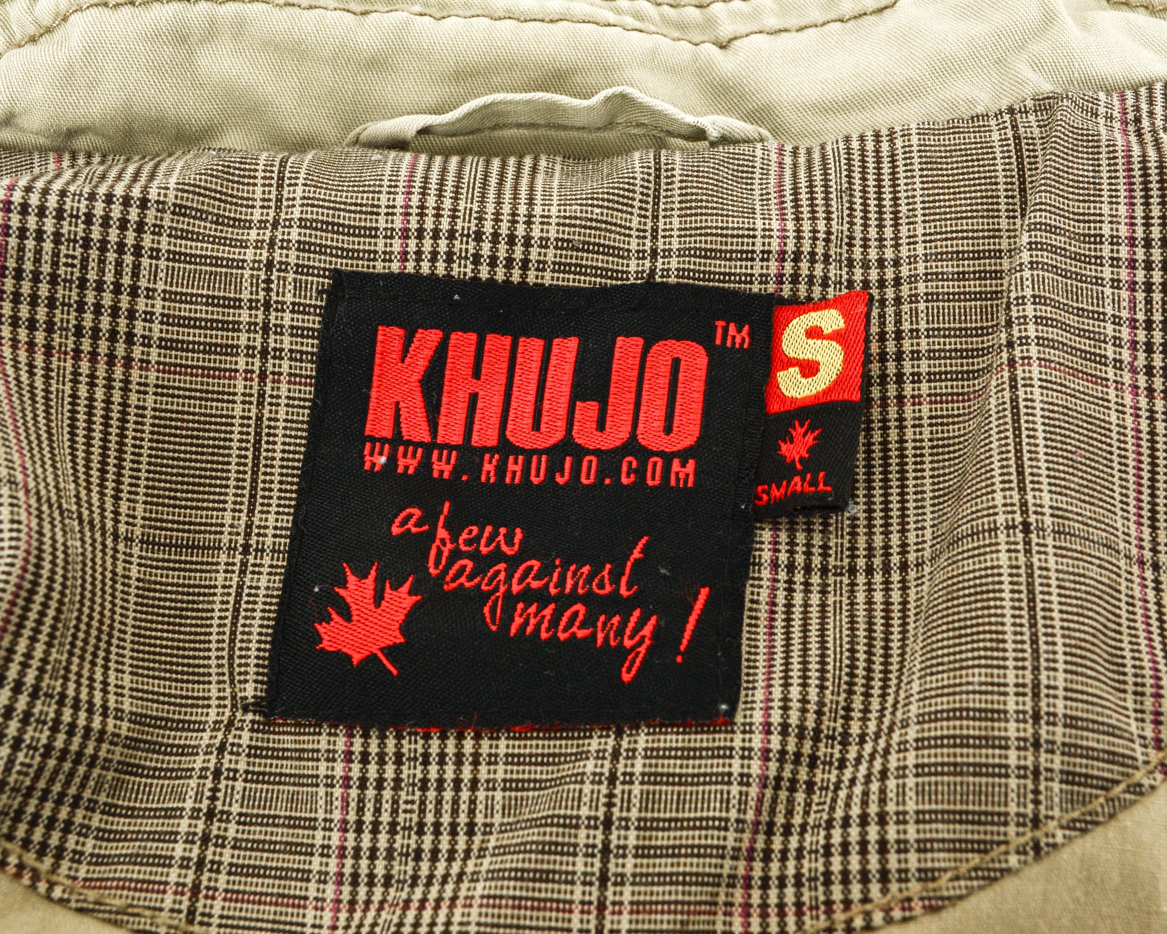 khujo Womens S Jacket Overcoat Beige Outdoors Plain Belted Cotton Size S / US 4 / IT 40 - 5 Thumbnail