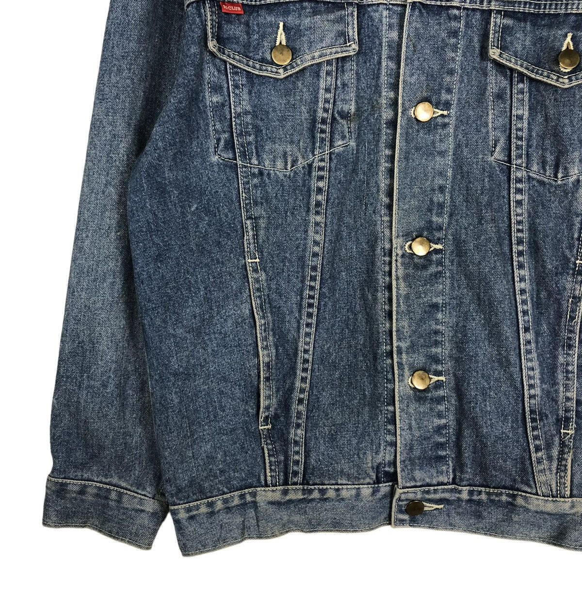 Japanese Brand 🔥VINTAGE BIKER TRUCKER DENIM JACKET M CLUB JAPAN MADE Size US S / EU 44-46 / 1 - 4 Thumbnail