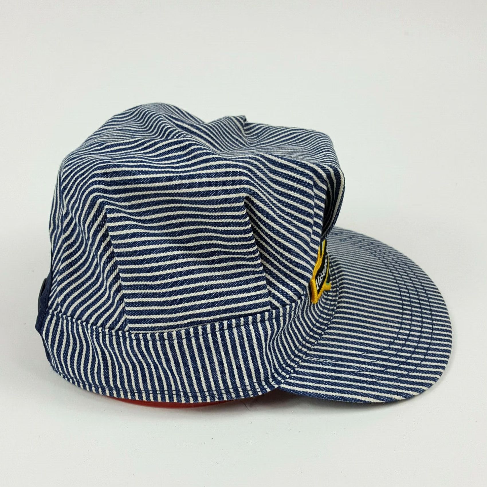 Vintage VINTAGE OshKosh B'gosh Railroad Engineer Spencer Snapback Hat Men's Denim Patch Adjustable Blue 80s Trucker Workwear Cap Size ONE SIZE - 5 Thumbnail