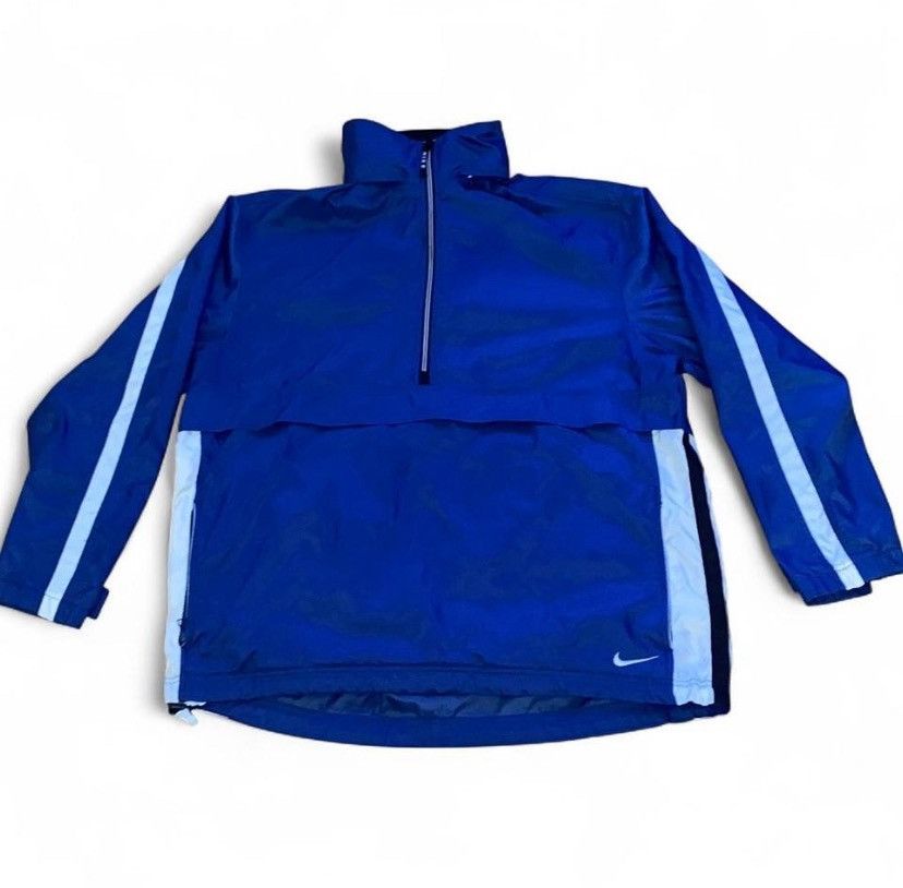 Nike Vintage nike anorak 1/2 zip windbreaker hooded vented jacket Size US L / EU 52-54 / 3 - 2 Thumbnail
