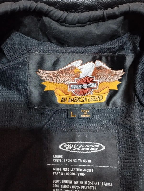 Harley Davidson Harley Davidson FXRG mens leather jacket size L Size US L / EU 52-54 / 3 - 7 Thumbnail