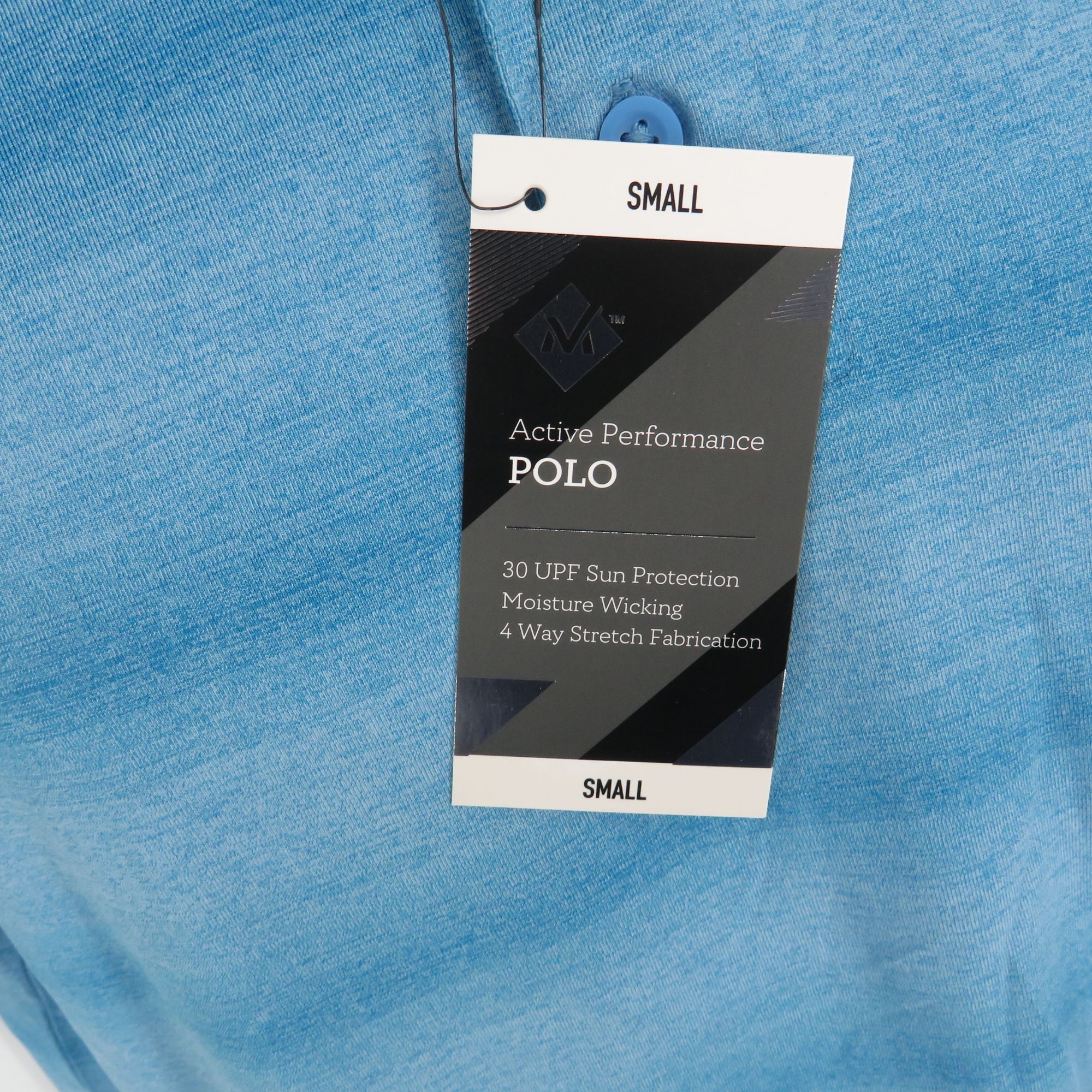 Other Members Mark Active Performance Polo Shirt Small Blue Moistu Size US S / EU 44-46 / 1 - 5 Thumbnail
