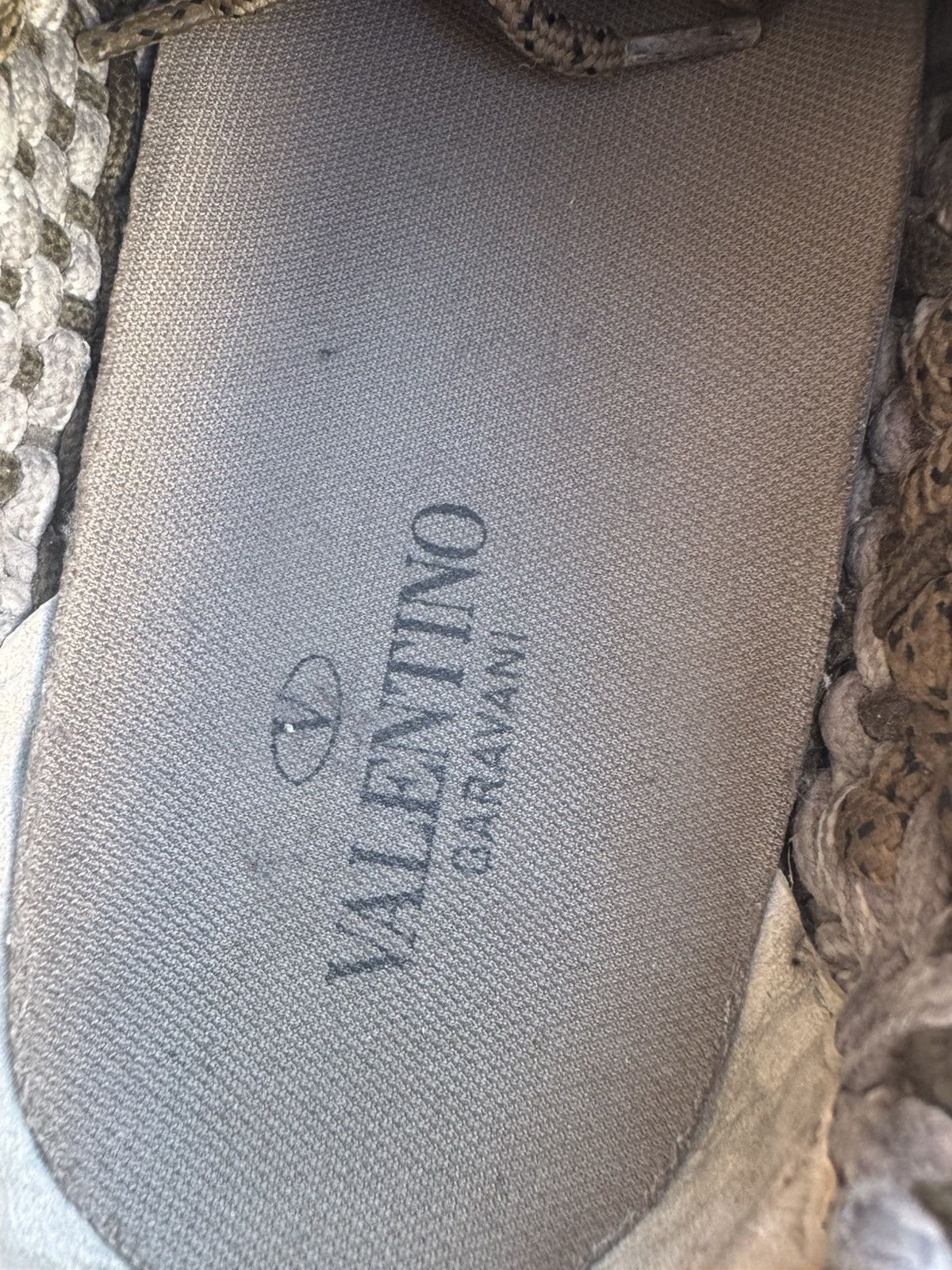Valentino Valentino Garavani Crochet Sneaker Brown Green US 11 EU 44 Size US 11 / EU 44 - 7 Thumbnail