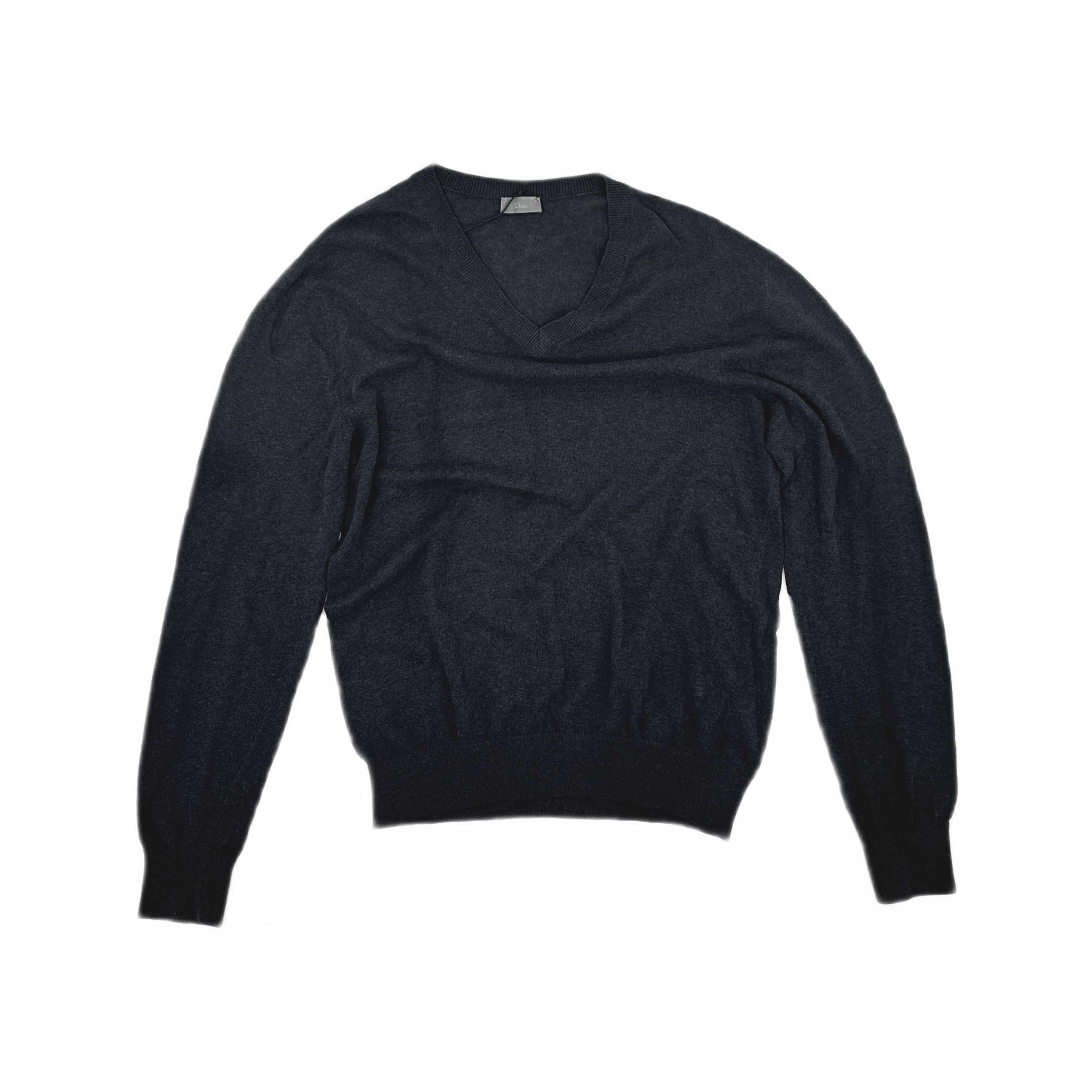 Dior × Hedi Slimane Dior Homme AW04 “VOTC” runway slashed v-neck