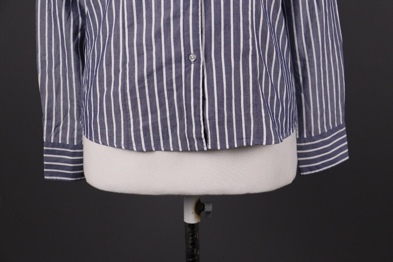La Martina La Martina Blue Stripe Button Blouse Shirt Size M Size M / US 6-8 / IT 42-44 - 4 Thumbnail