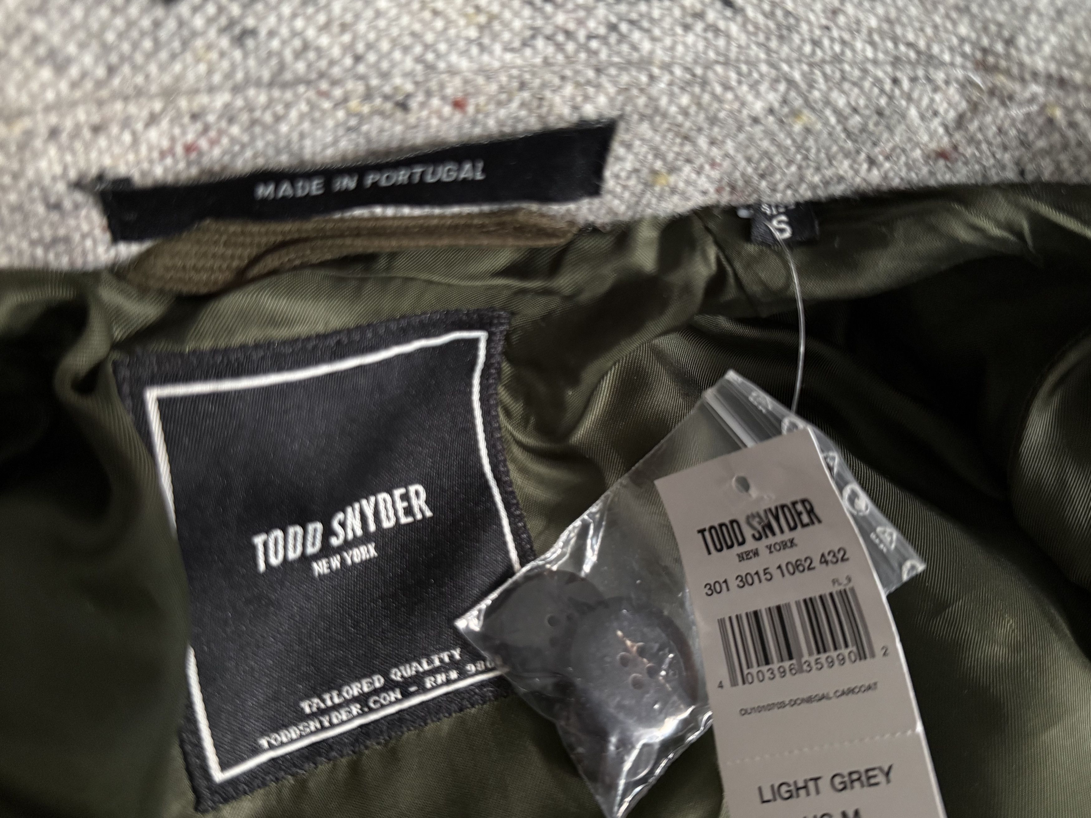 Todd Snyder Todd Snyder Italian Donegal Wool Carcoat SMALL $1298 Size US S / EU 44-46 / 1 - 10 Thumbnail