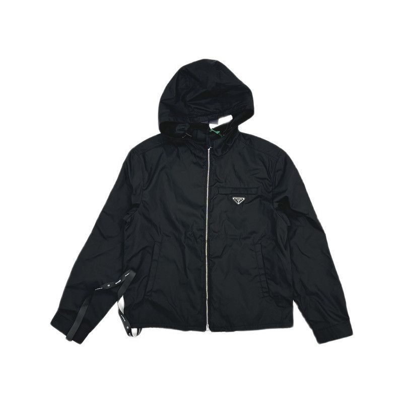 Prada Prada ReNylon Logo Hooded Jacket for Men-2506 Size US L / EU 52-54 / 3 - 8 Thumbnail