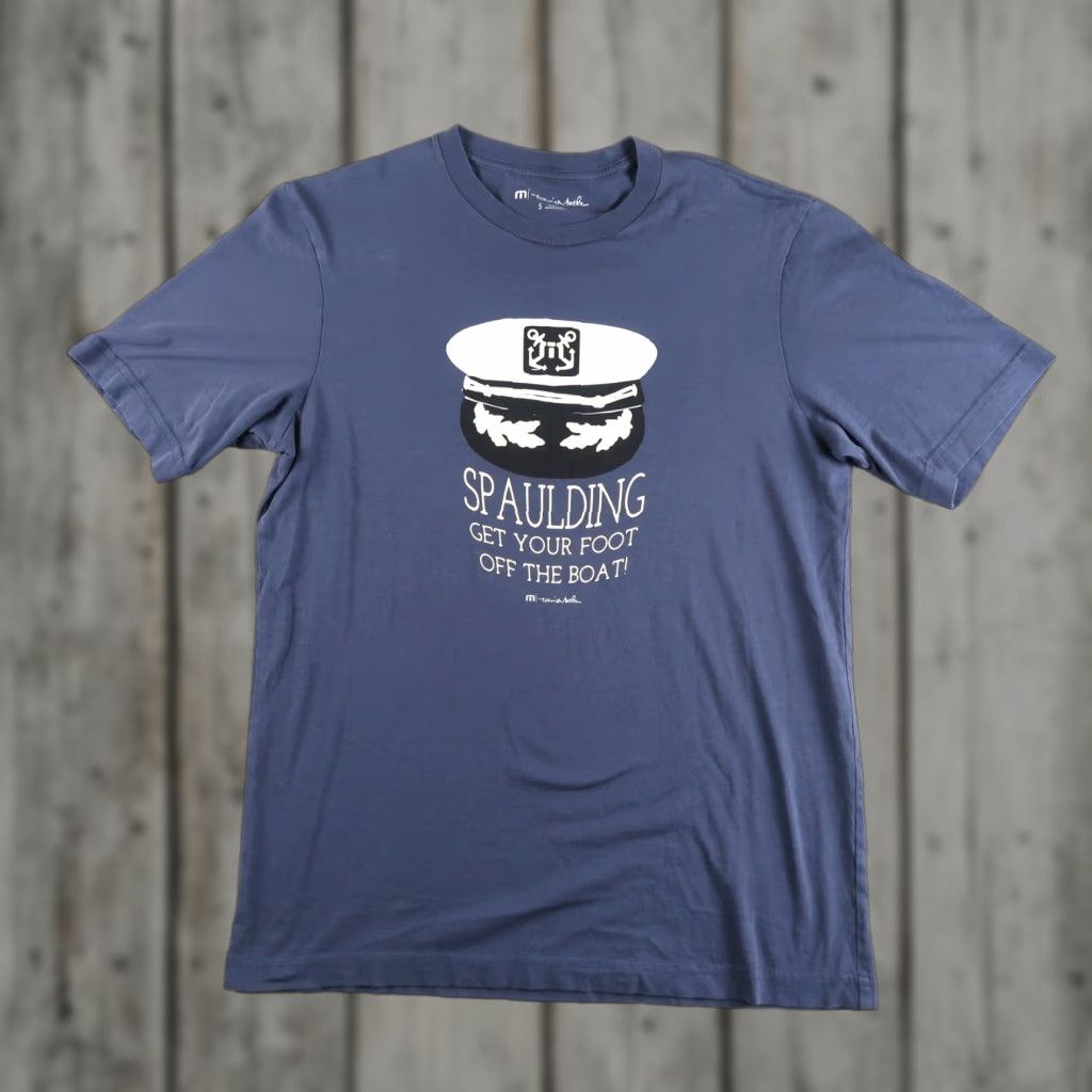 TravisMathew Travis Mathew T Shirt Mens S Crew Neck Short Sleeve Graphic Print Blue Cotton Man Shirt Mens S Blue Graphic Print Size US S / EU 44-46 / 1 - 1 Thumbnail