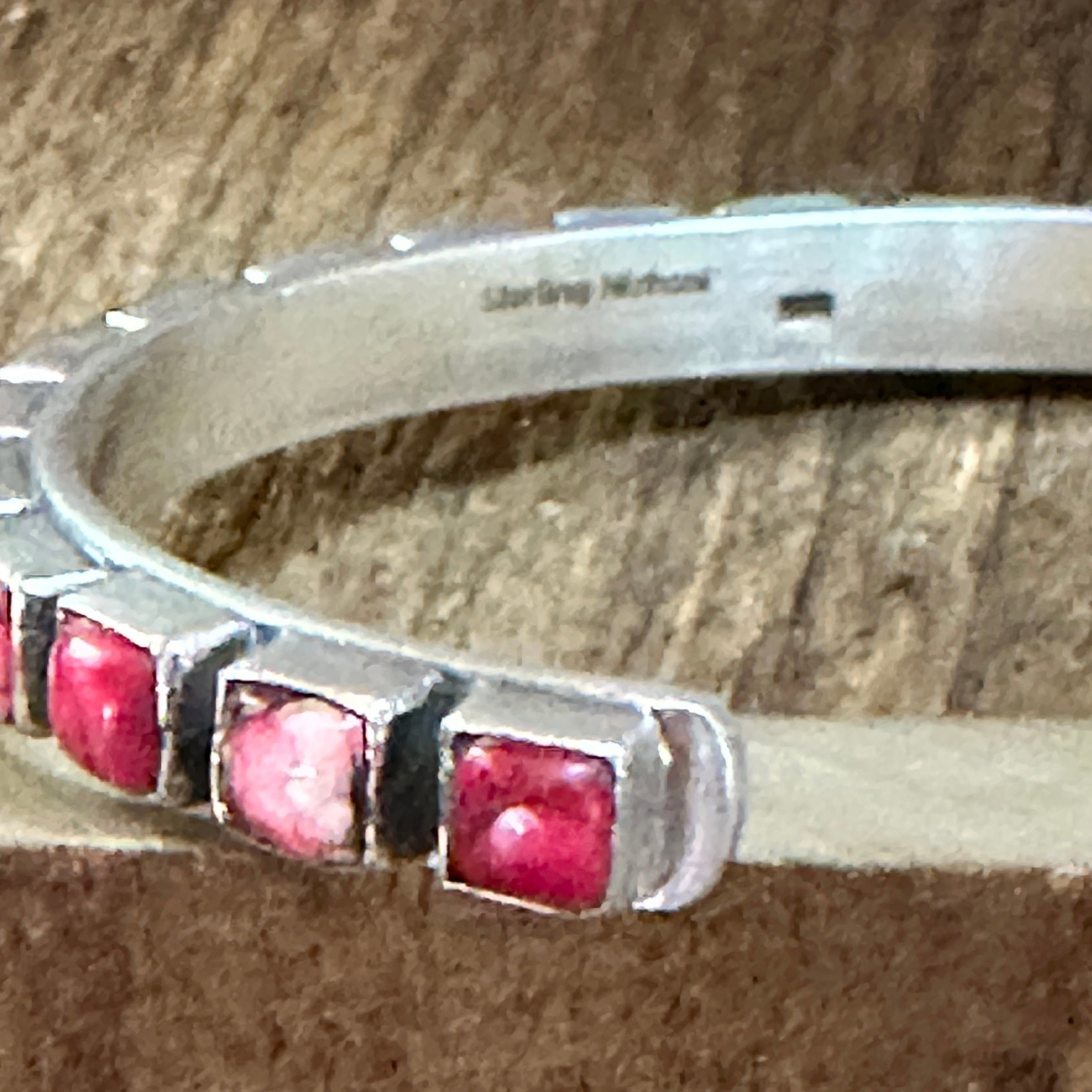 Other Handmade Sterling Silver Rose Dahlia Cuff Bracelet, Signed, Size ONE SIZE - 6 Thumbnail