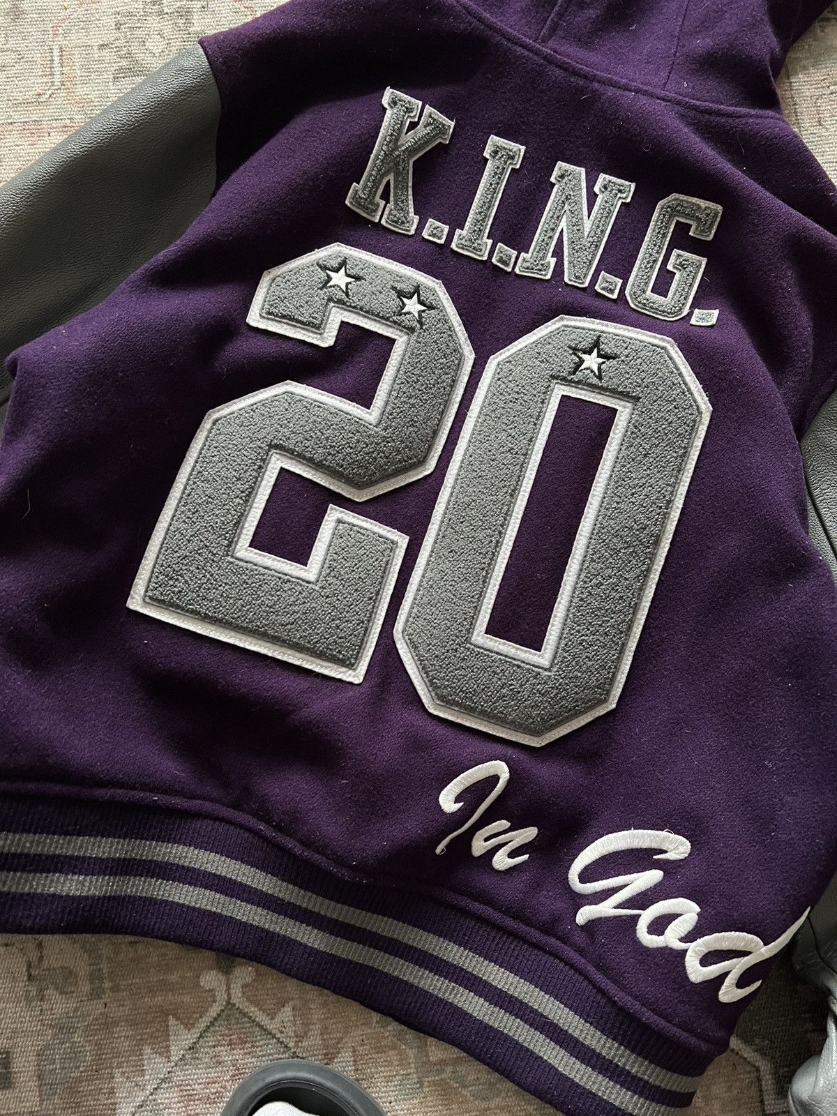 Supreme Supreme King Hooded Varsity Jacket Size US M / EU 48-50 / 2 - 9 Thumbnail