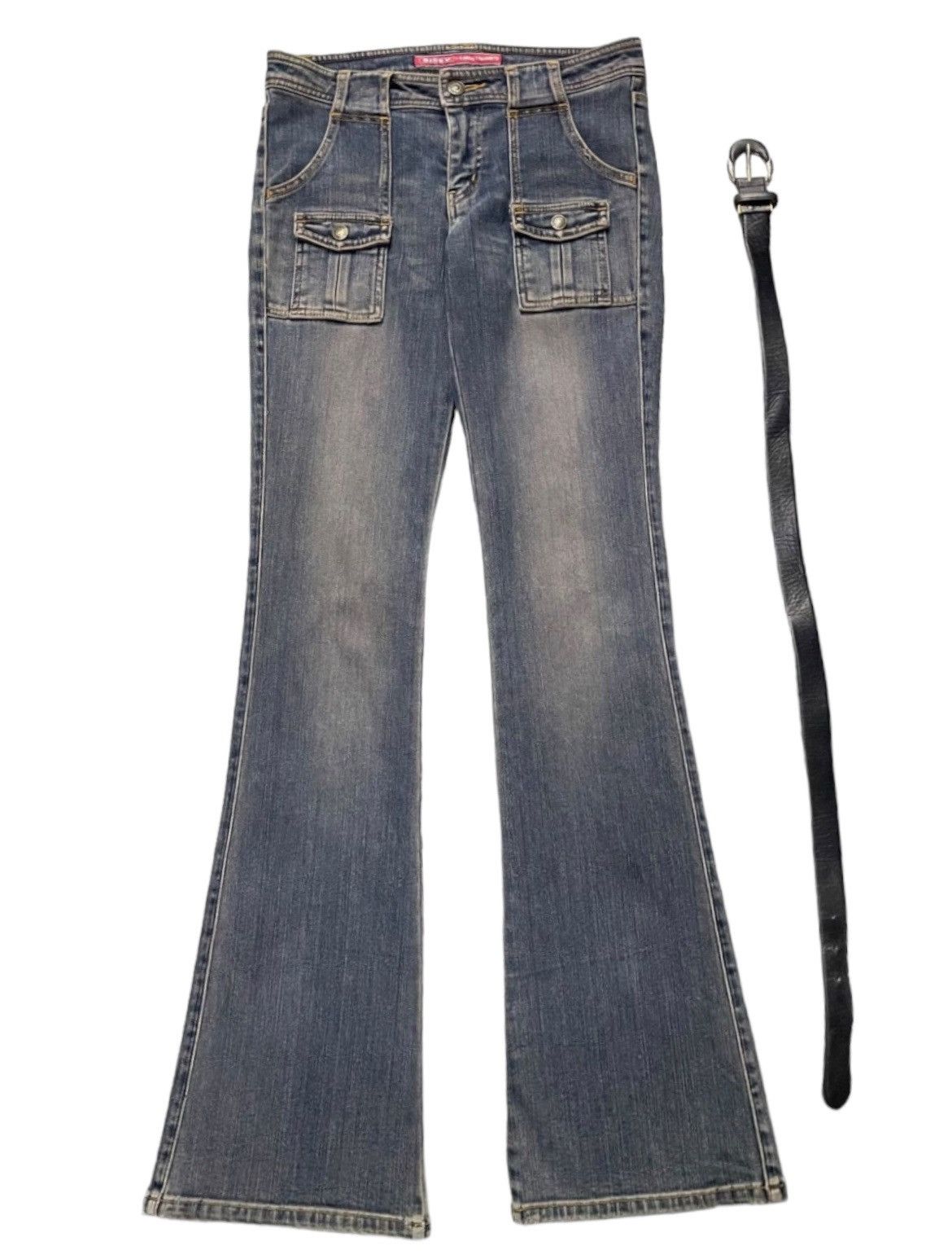 If Six Was Nine × Japanese Brand × Kansai Yamamoto Kansai Yamamoto Flared Bush Pants Jeans With Leather Belt Size US 28 / EU 44 - 3 Thumbnail