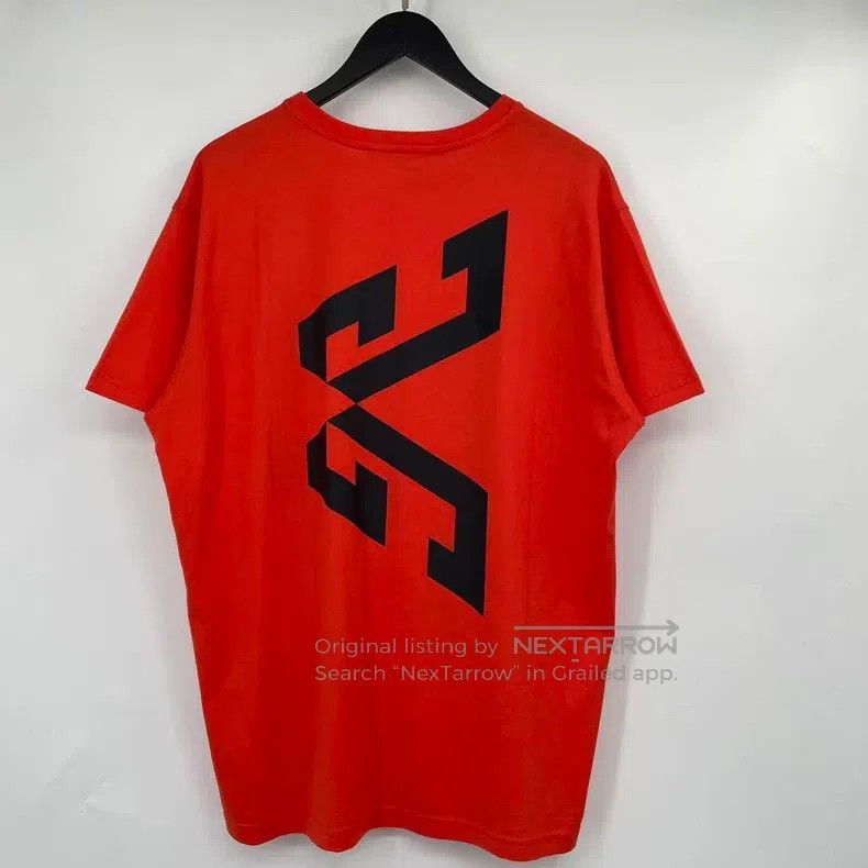 Givenchy Givenchy Red Double Logo Lettering Short Sleeve Size US L / EU 52-54 / 3 - 2 Thumbnail