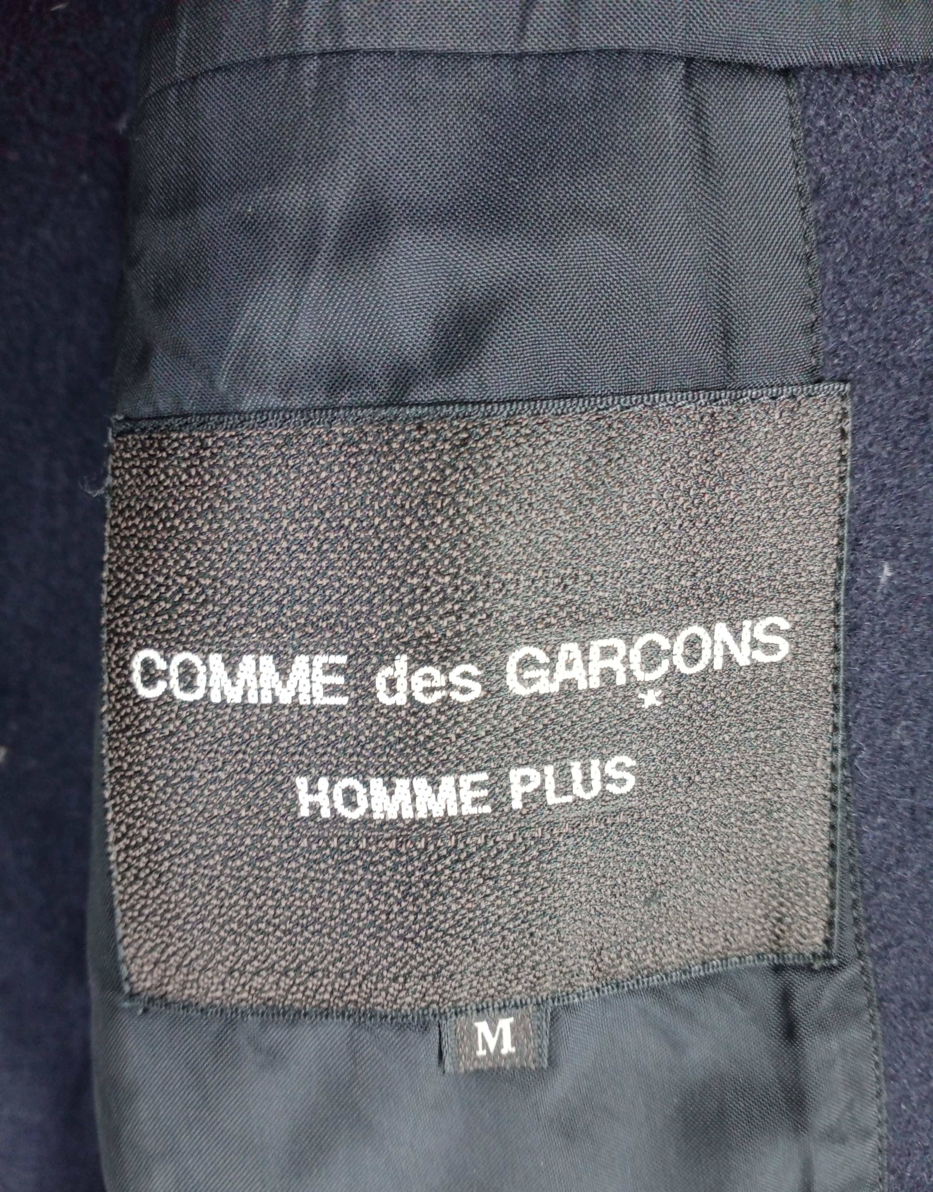 Comme des Garcons Homme Comme Des Garcons Homme Plus Surface Wool Laine Long Coat Size US M / EU 48-50 / 2 - 4 Thumbnail