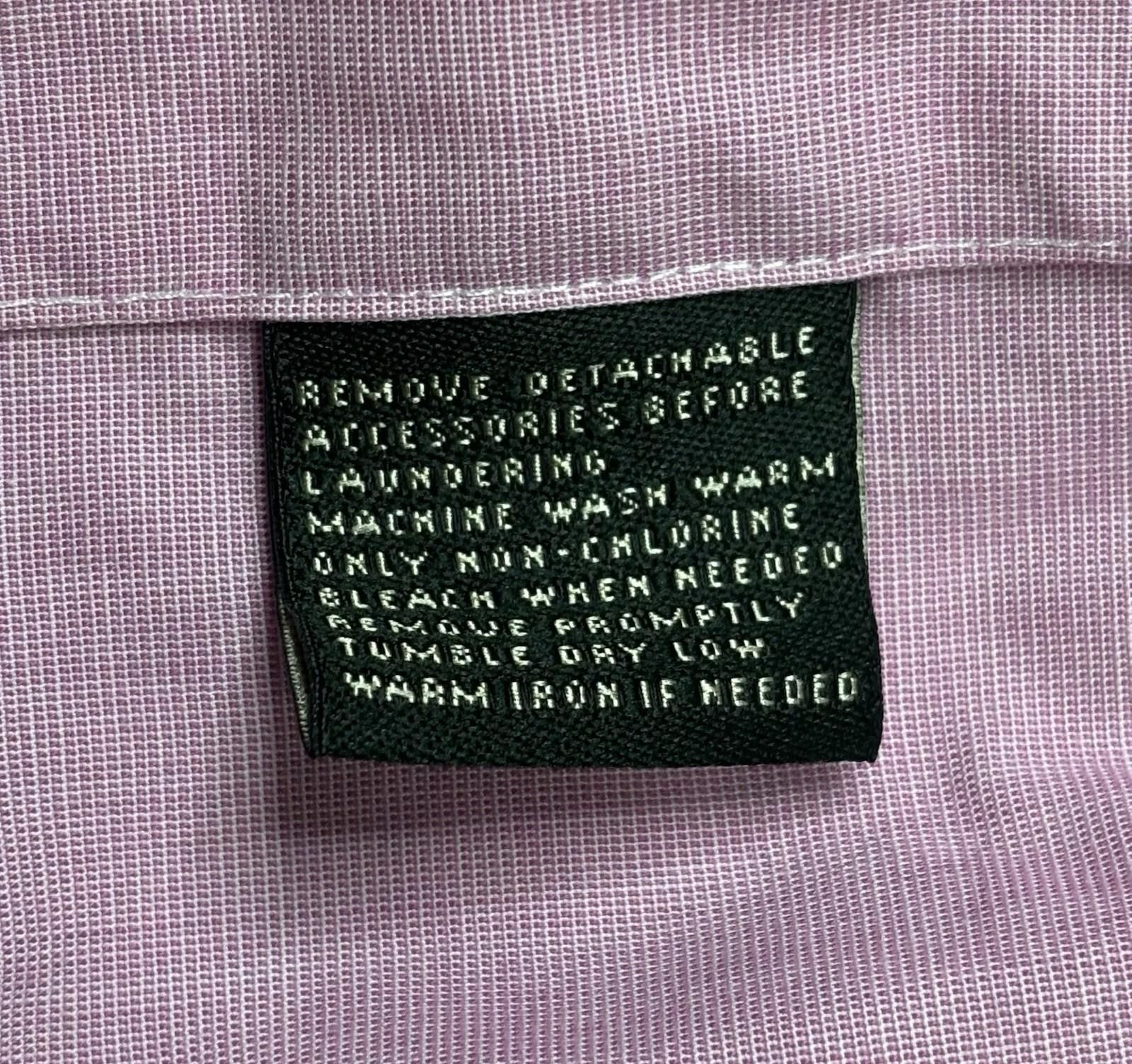 Lauren Ralph Lauren Lauren Ralph Lauren Dress Shirt Mens 17 34/35 Non Iron Size 48R - 12 Thumbnail
