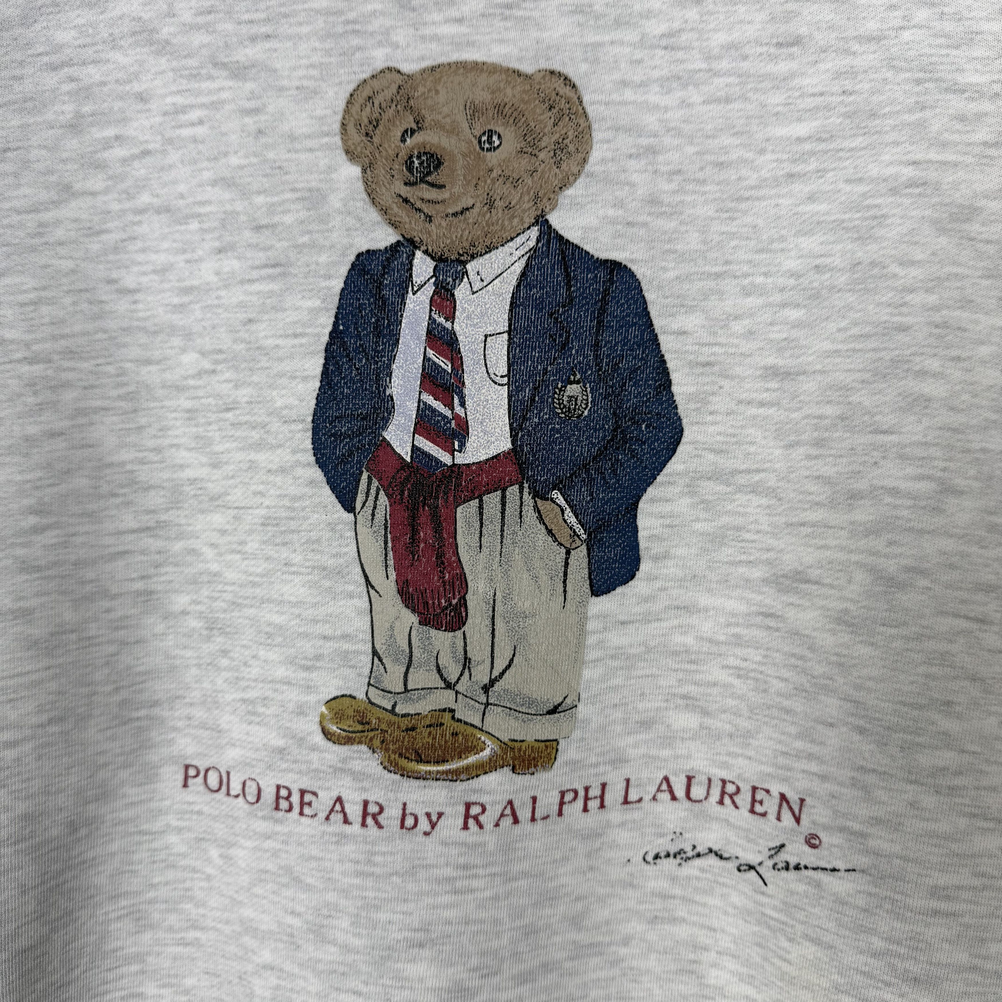 Polo Ralph Lauren Polo Ralph Lauren Polo Bear Distressed Sweatshirt Crewneck Size US M / EU 48-50 / 2 - 3 Thumbnail