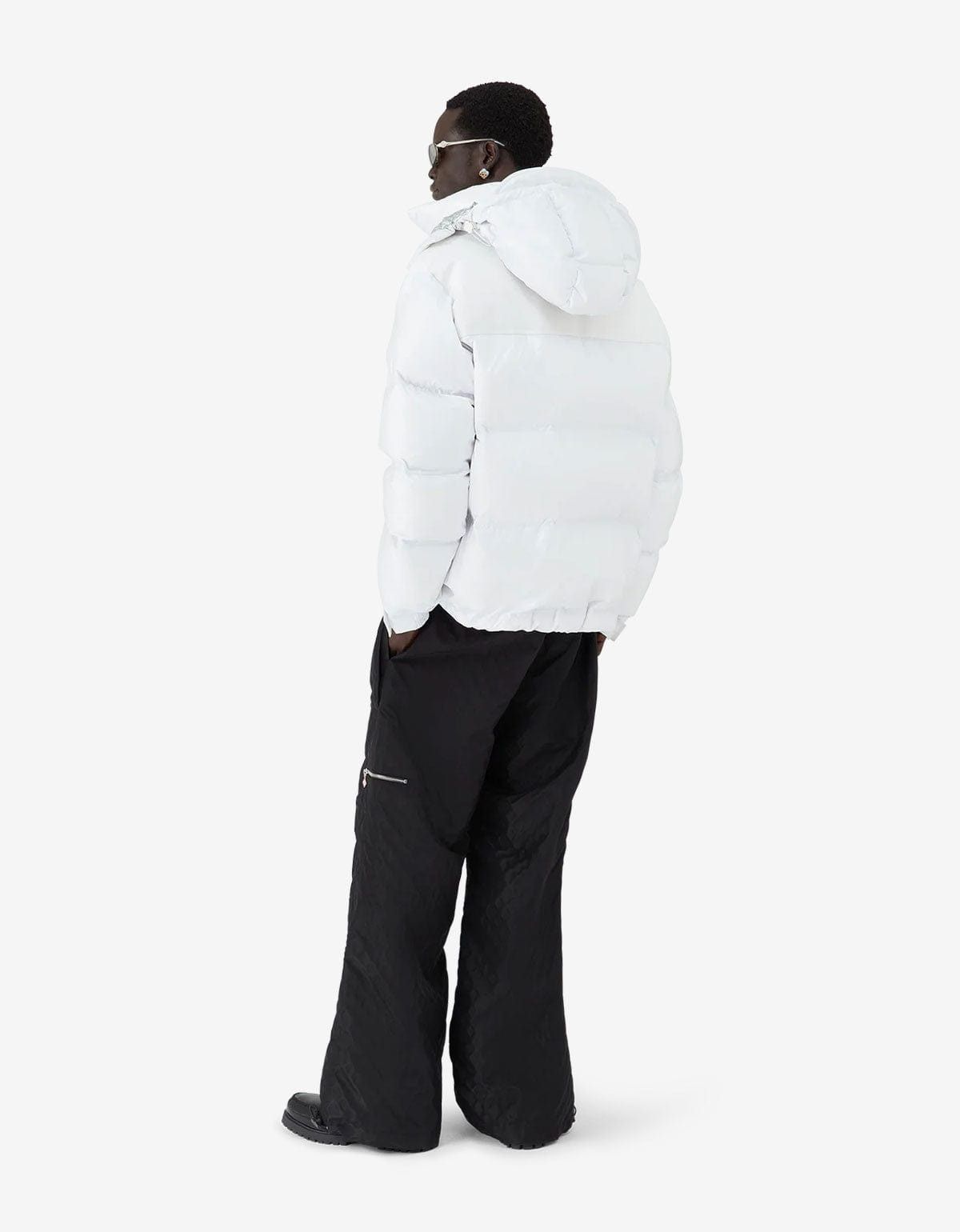 Casablanca Casablanca White Nylon & Ripstop Puffer Jacket Size US L / EU 52-54 / 3 - 4 Thumbnail