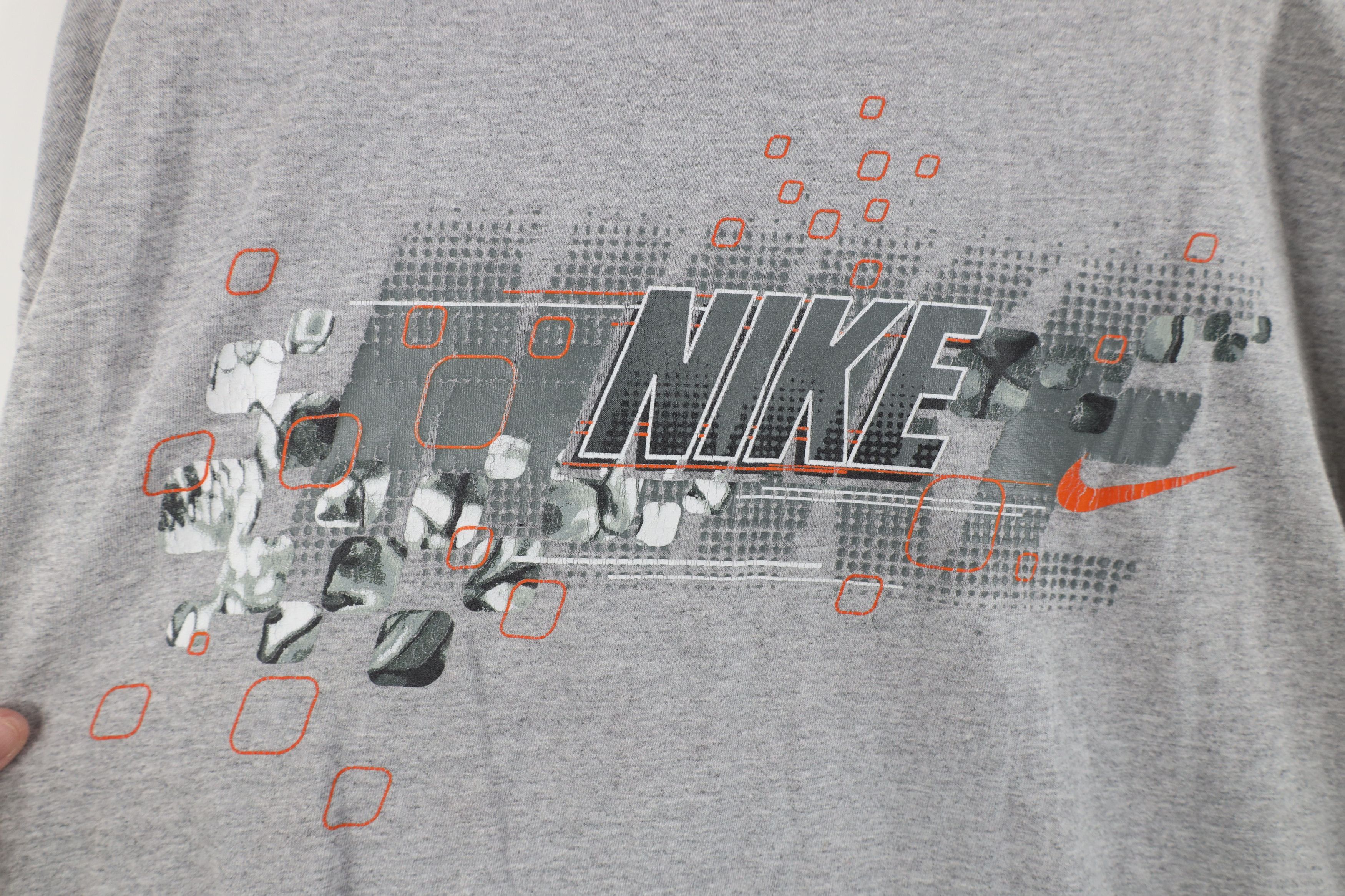Nike × Vintage Vintage Nike Swim Travis Scott Mini Swoosh T-Shirt Gray Size US XXL / EU 58 / 5 - 11 Thumbnail