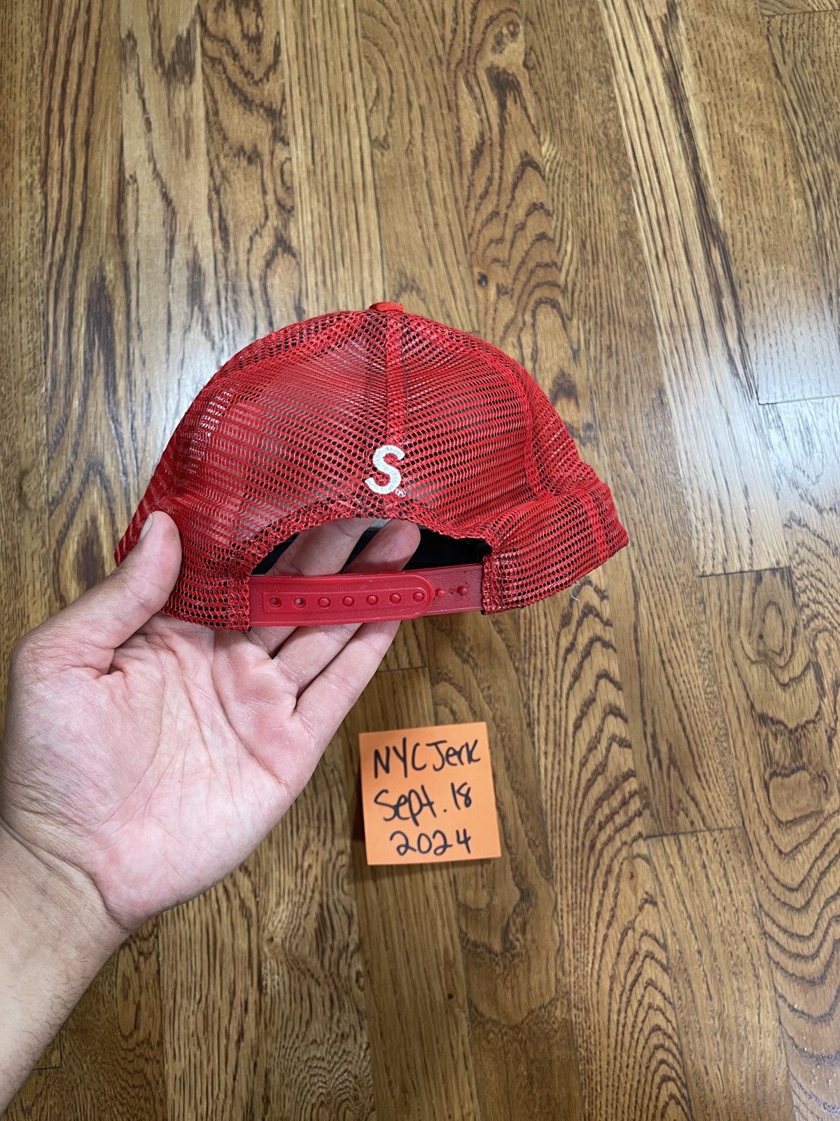 Supreme Supreme Alpha Omega Trucker Hat Cap Red Yellow Size ONE SIZE - 8 Thumbnail