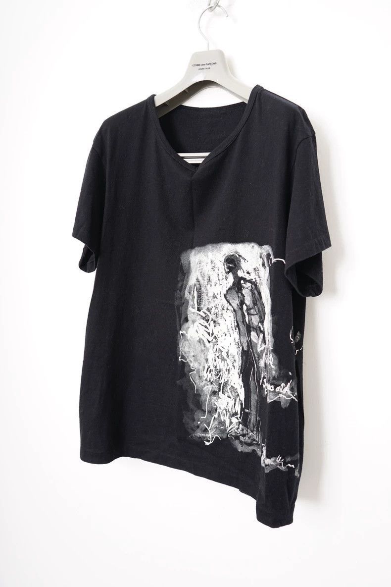 Yohji Yamamoto Yohji Yamamoto Yohji Yamamoto Printed Short Sleeve T-Shirt Size US L / EU 52-54 / 3 - 2 Thumbnail