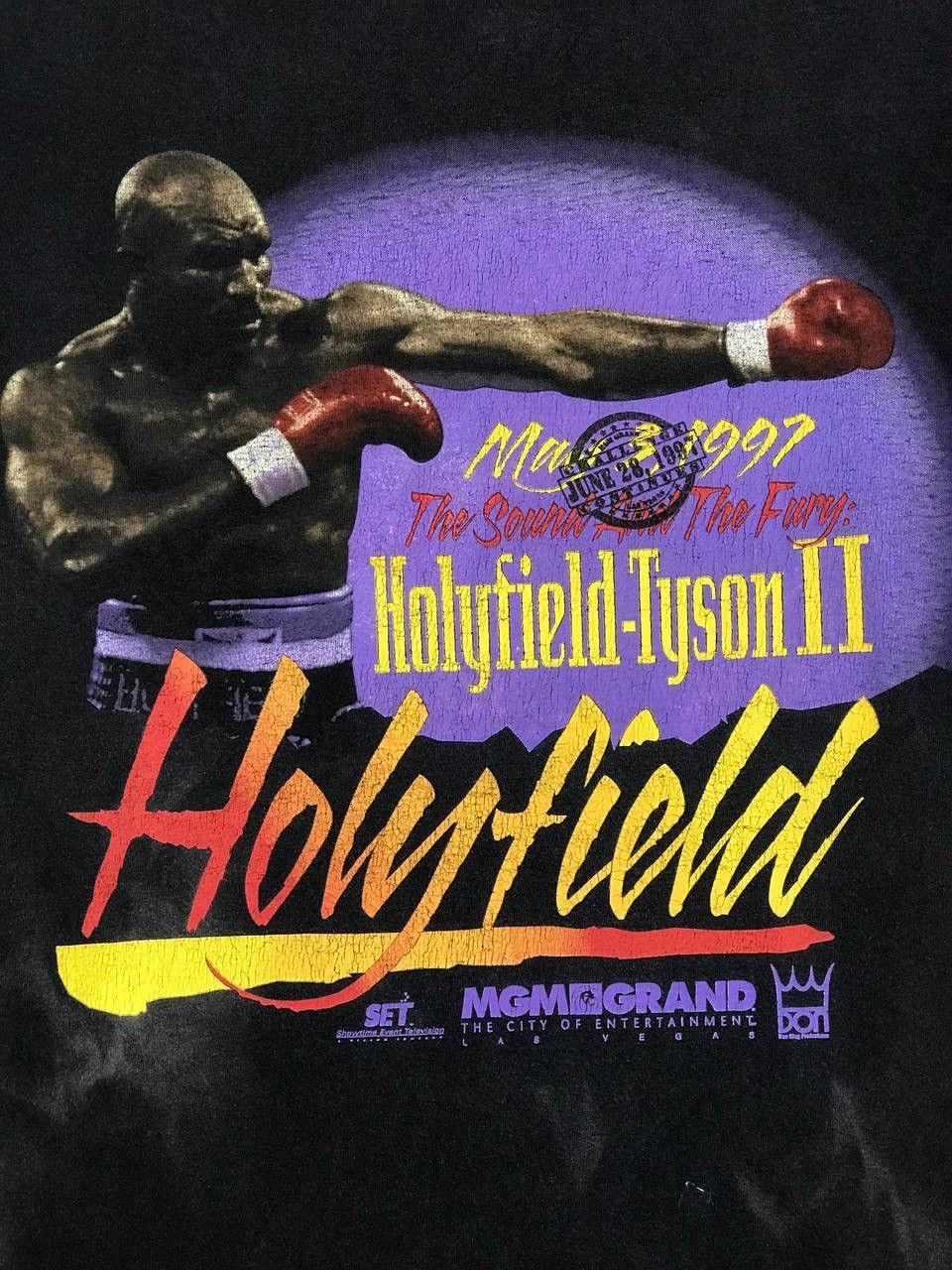 Vintage vintage 1997 Evander HolyfieldMay 3 1997 the sound and fury Size US M / EU 48-50 / 2 - 3 Thumbnail